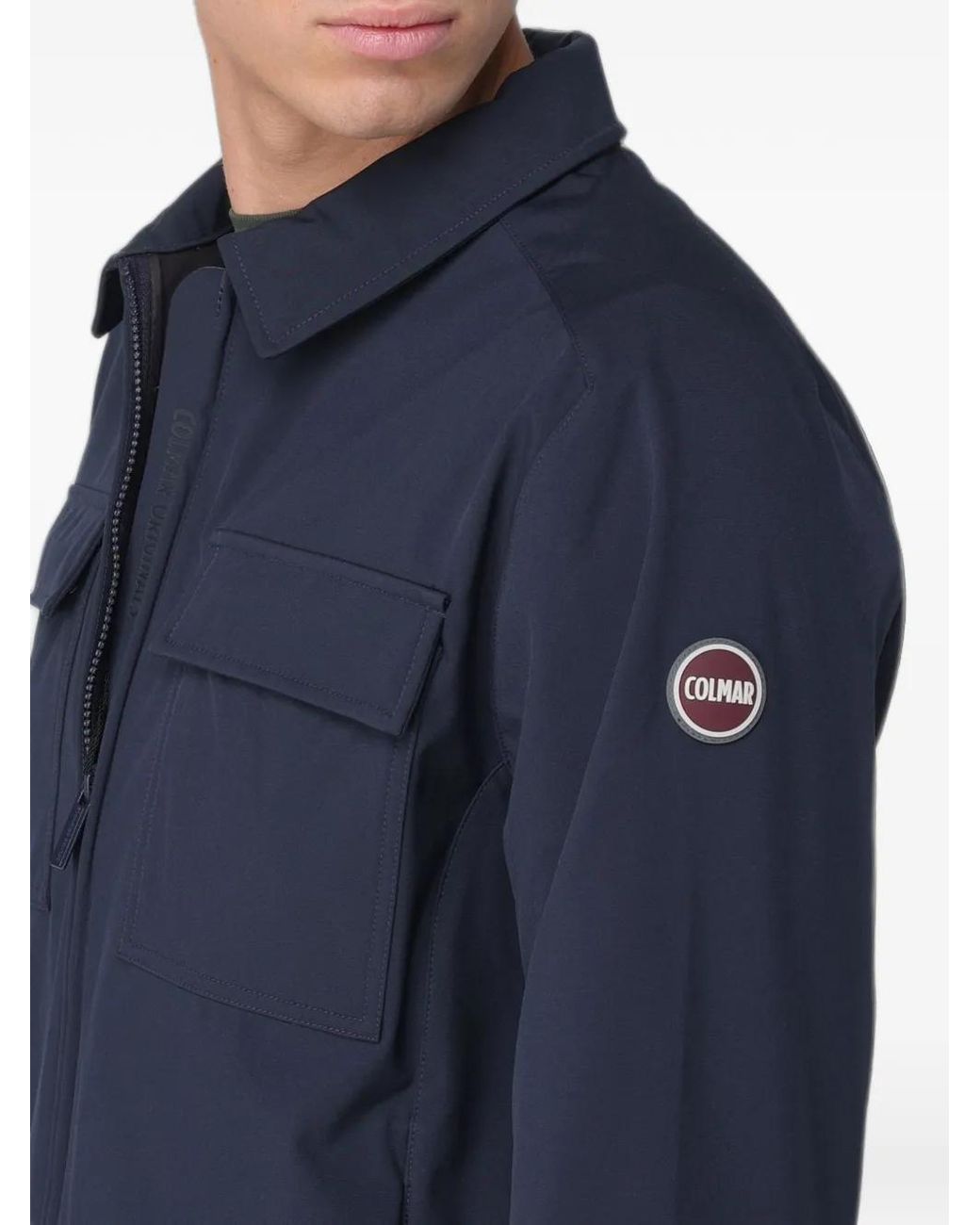 Colmar Blue Zip-Up Flap-Pocket Jacket for men