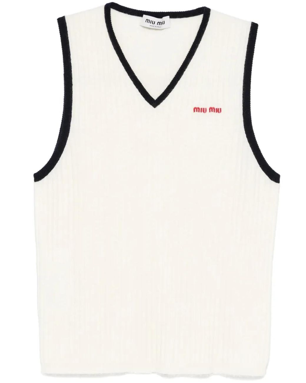 Miu Miu Natural Cashmere Gilet