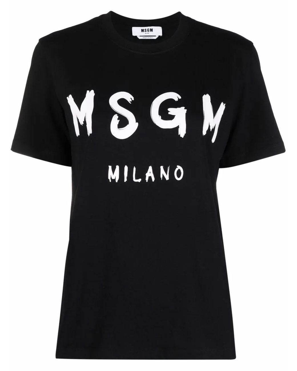MSGM T-shirt Met Logoprint in het Black