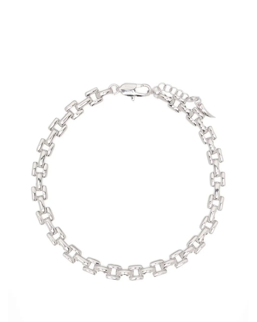 Missoma White Timepiece Link-Chain Bracelet