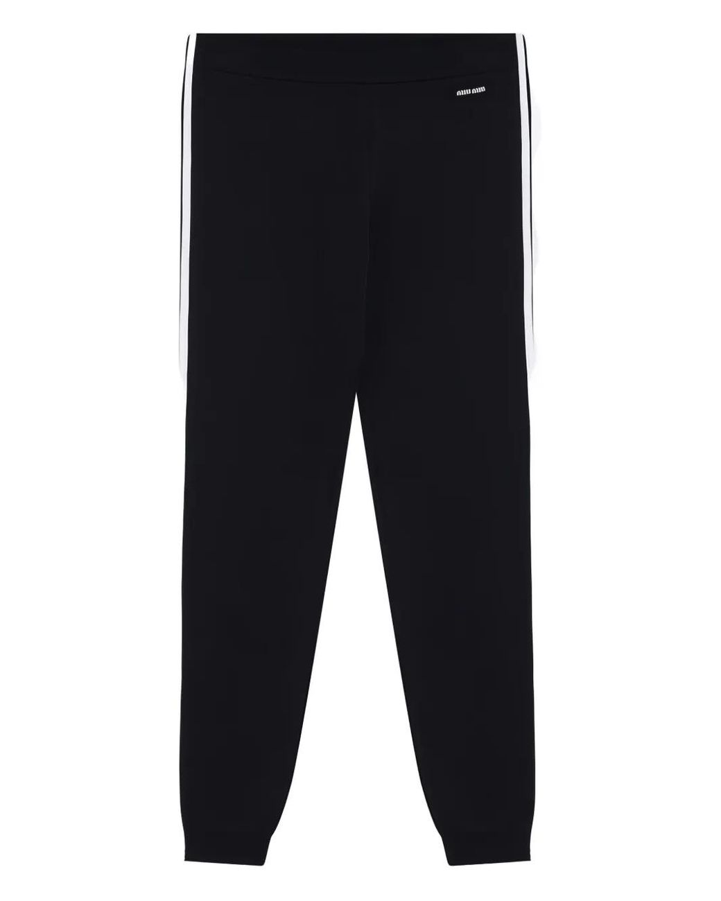 Miu Miu Blue Side-Stripe Trousers
