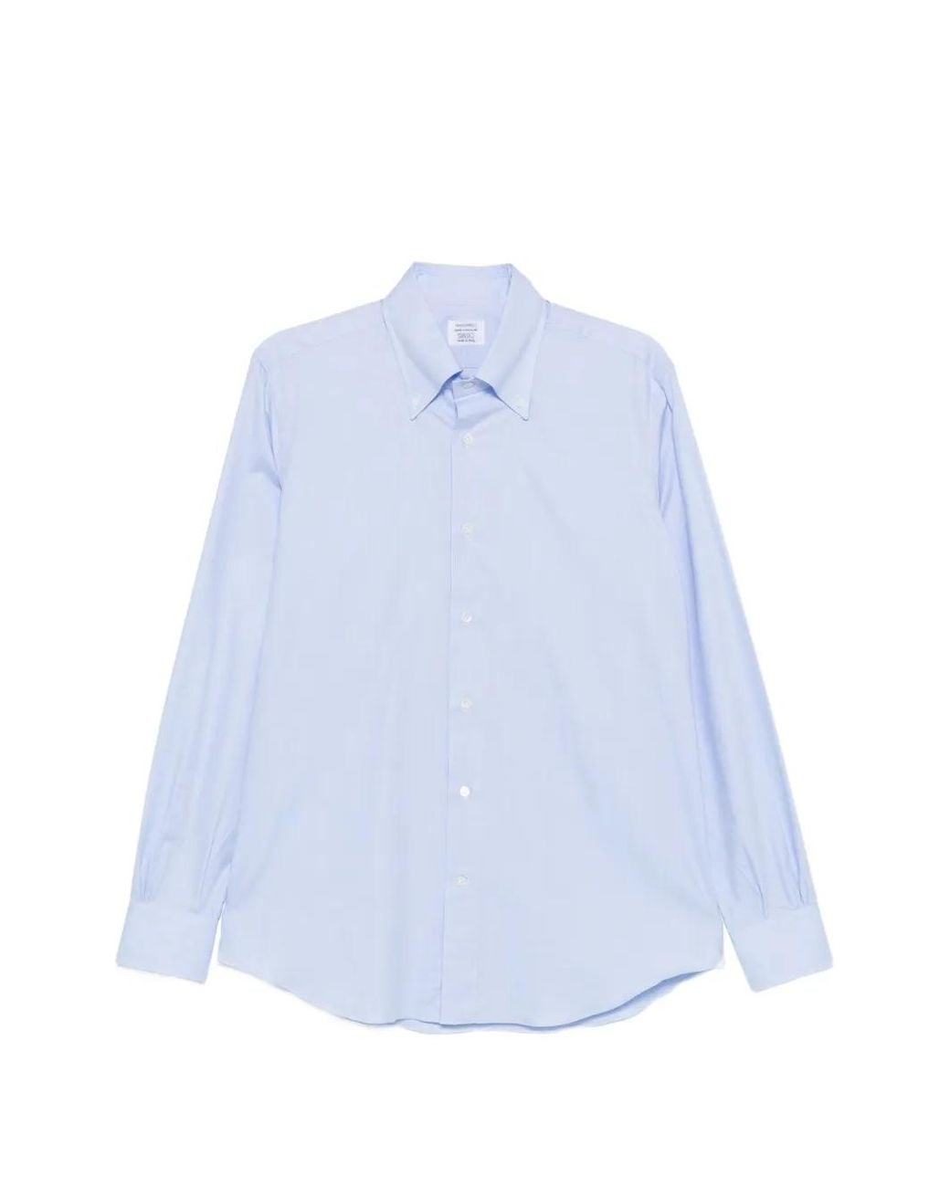 Mazzarelli Blue Button-Fastening Shirt for men