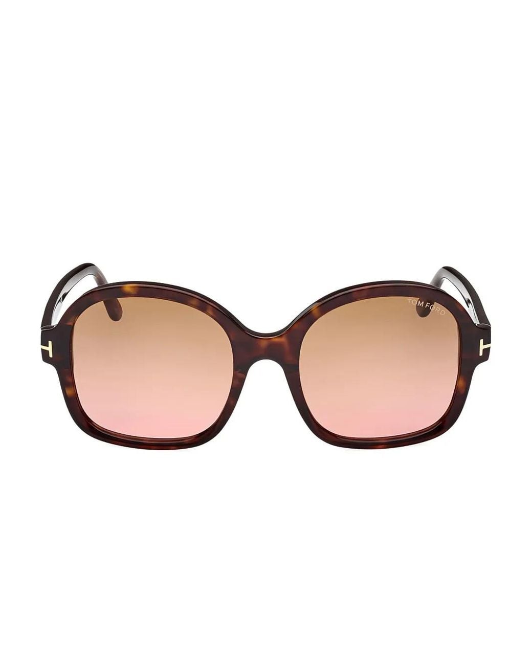 Tom Ford Natural Oversize-Frame Sunglasses