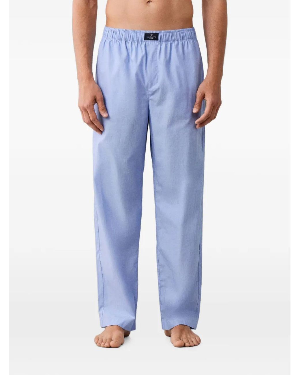 Hackett Blue Ensemble De Pyjama À Logo Brodé Et Finitions Passepoilées for men
