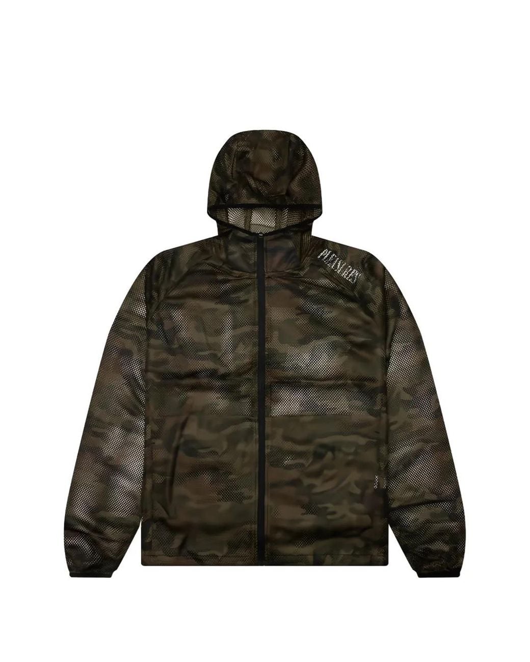 Pleasures Green Camouflage-Print Mesh Jacket for men