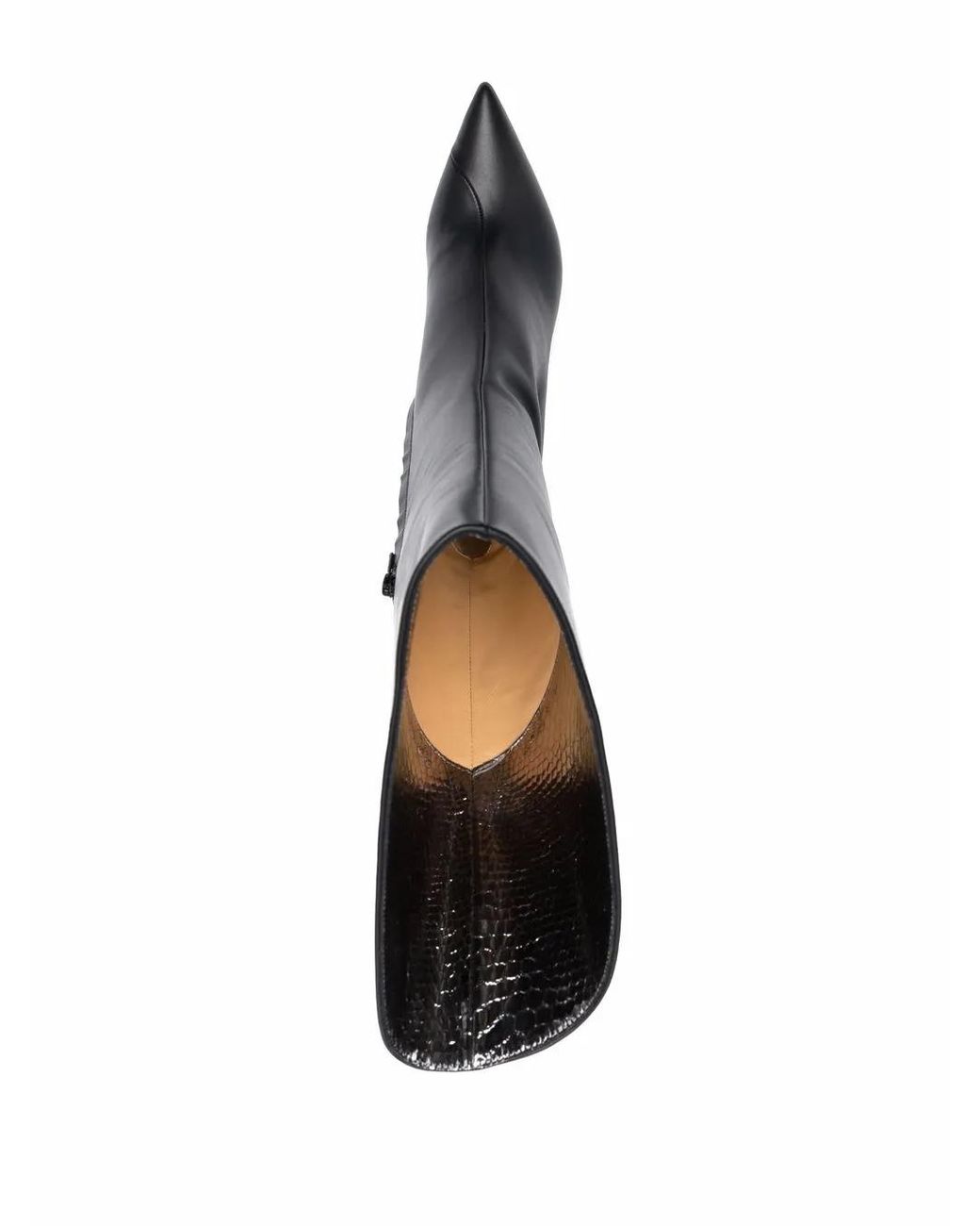 Giannico Black Victoria Leather Boots