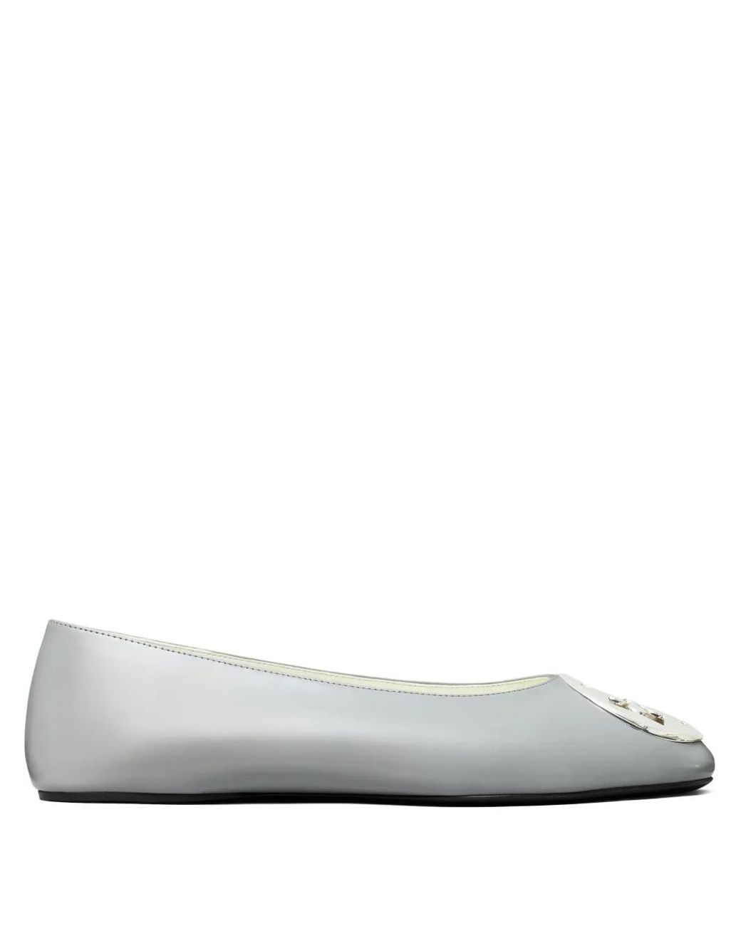 Tory Burch White Reva Ballet Flats