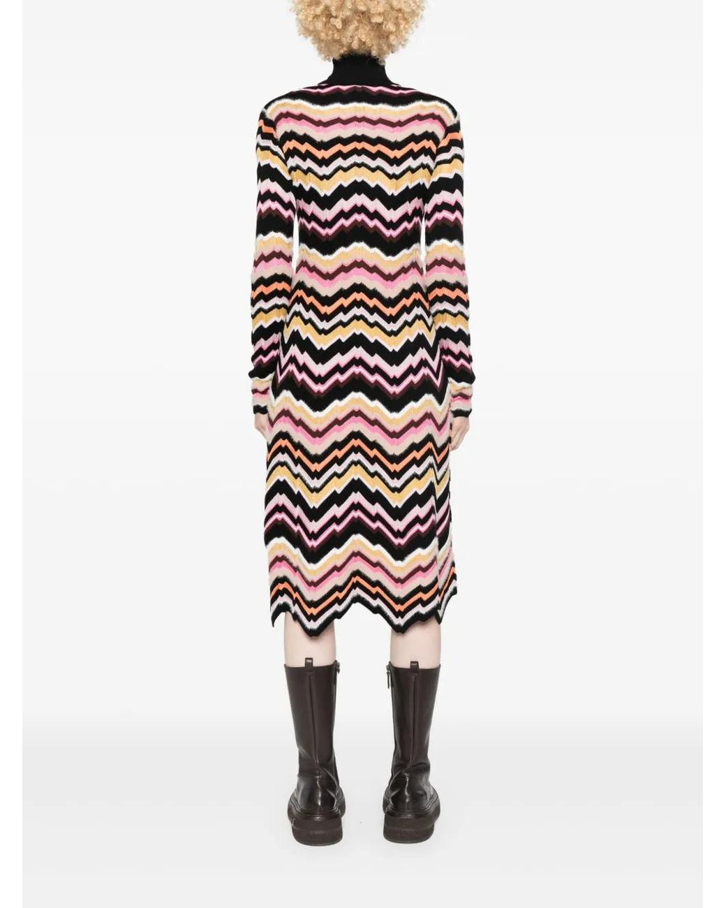 Missoni White Viscose Wool Polyamide Mini Dress