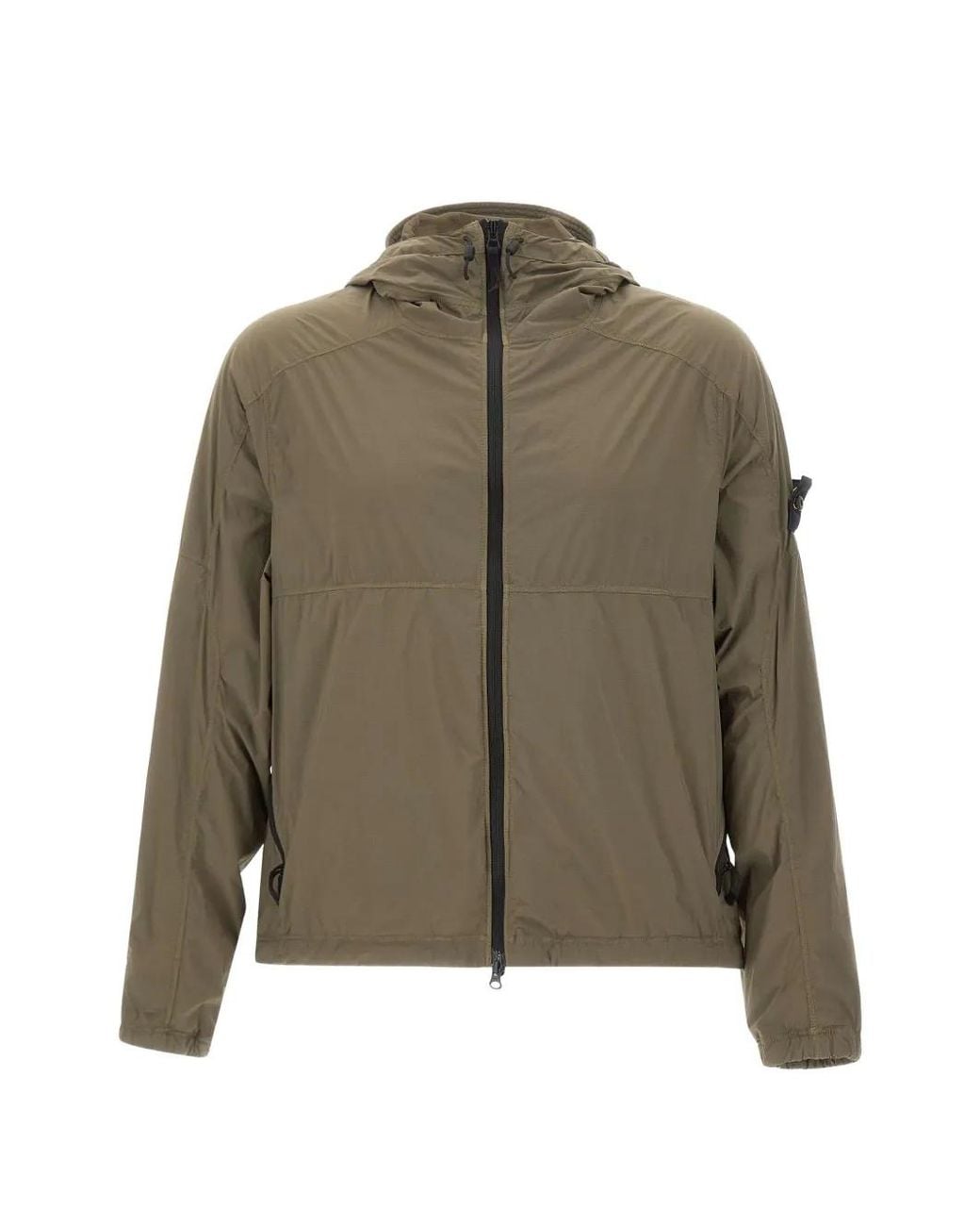 Stone Island Green Q100020 Ultralight Nylon Stretch-Tc Jacket for men