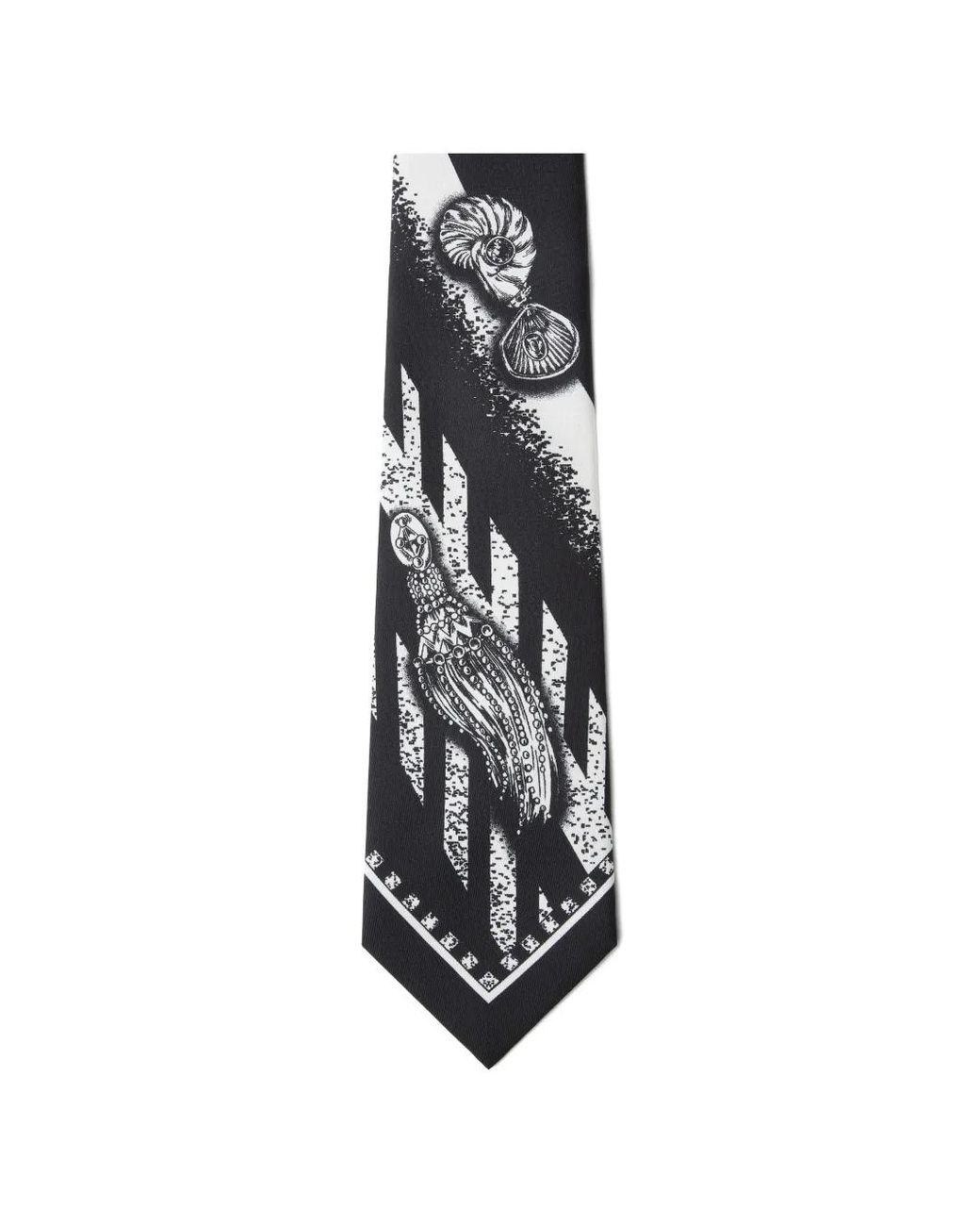 Versace Krawatte Mit Grafischem Print in White für Herren