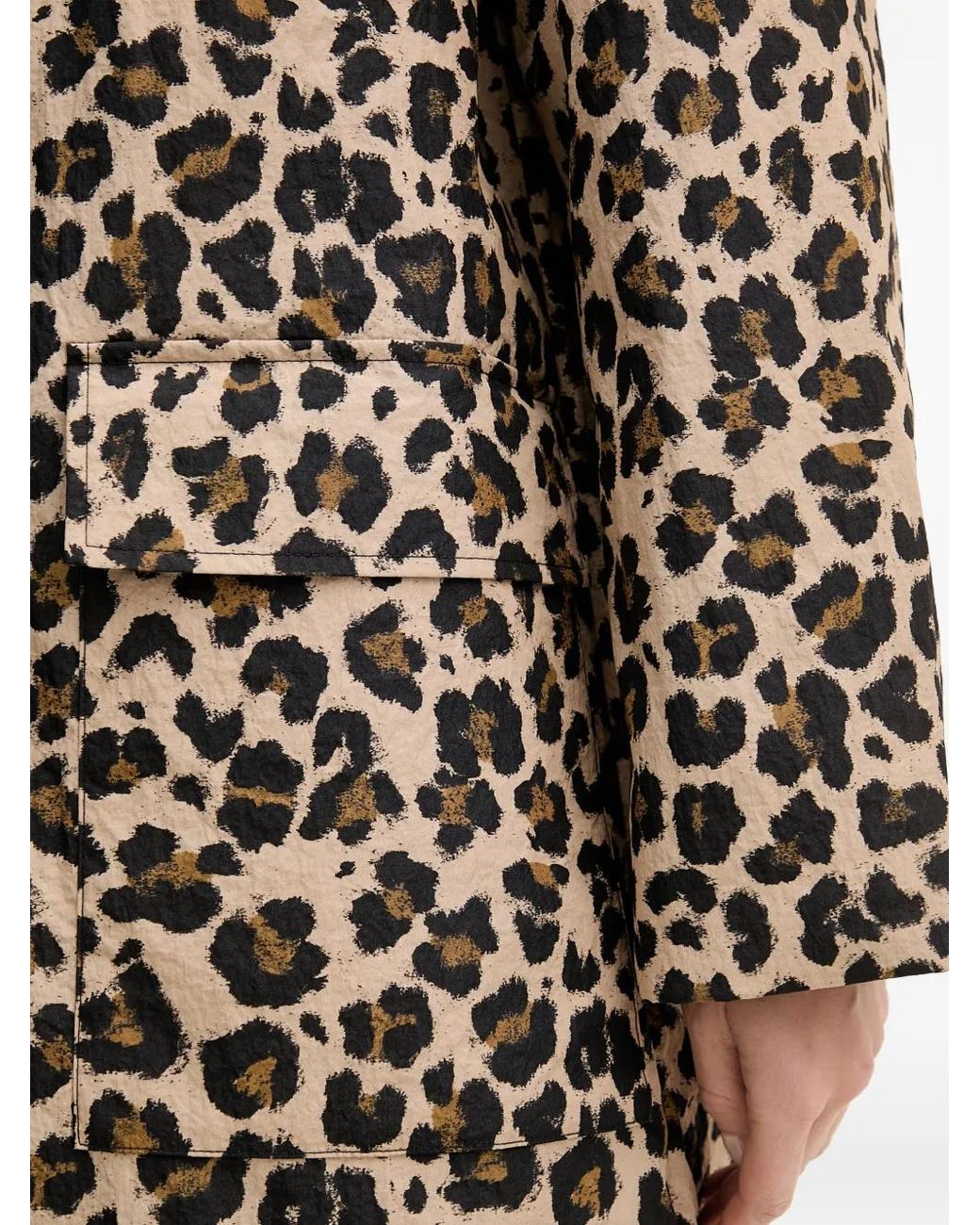 Sisley Natural Leopard-Print Jacket