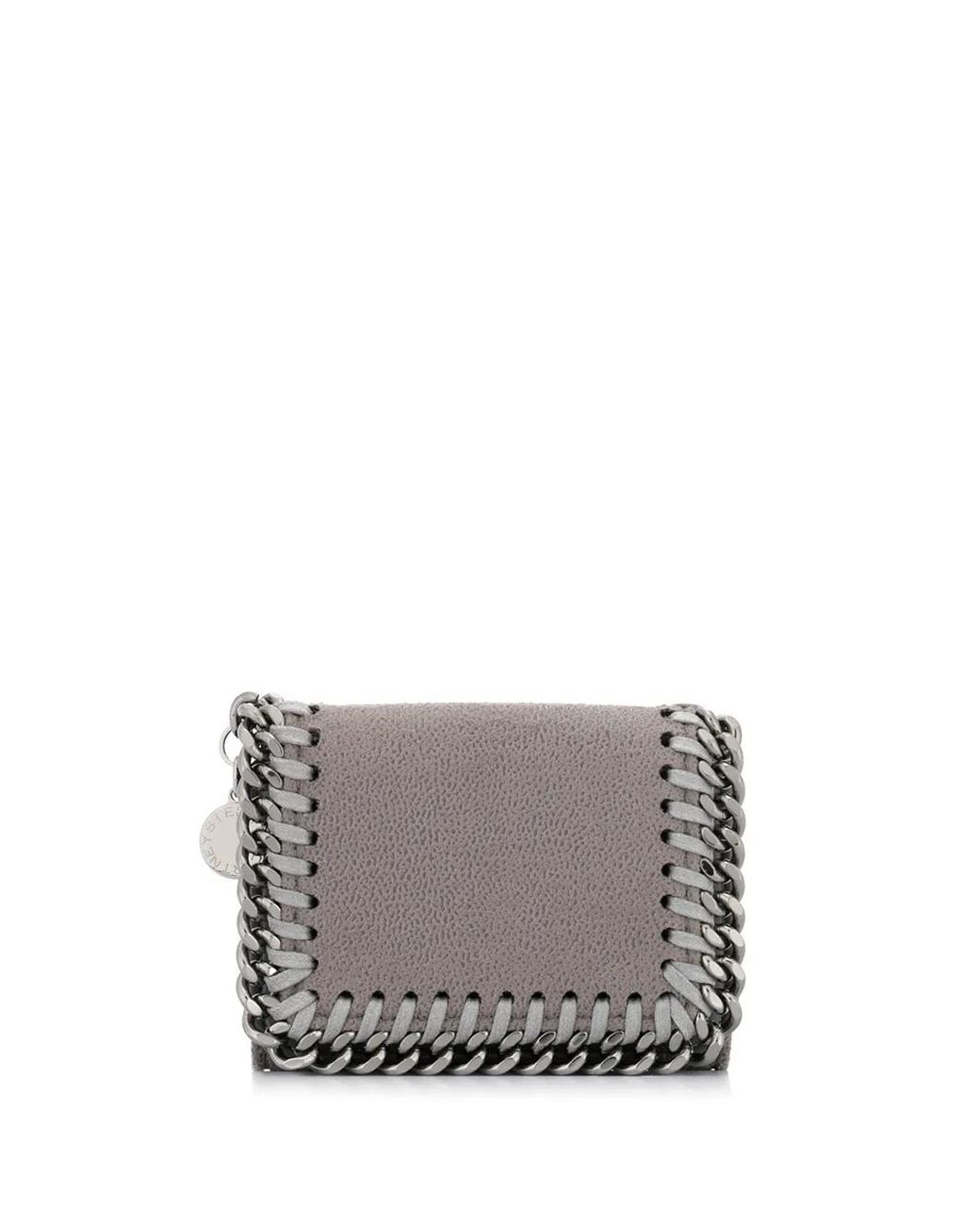 Stella McCartney Gray Falabella Tri-Fold Wallet