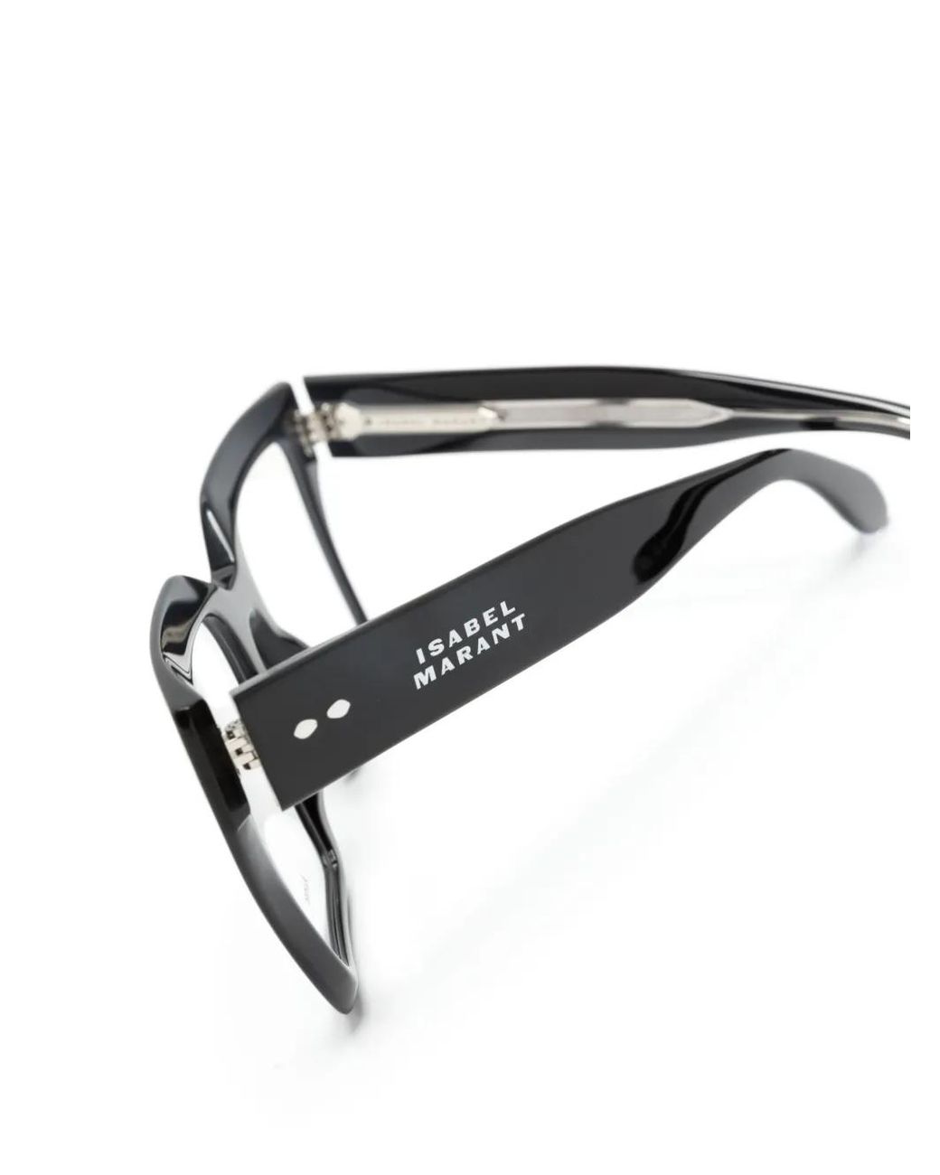 Isabel Marant Black Oversize-Frame Glasses