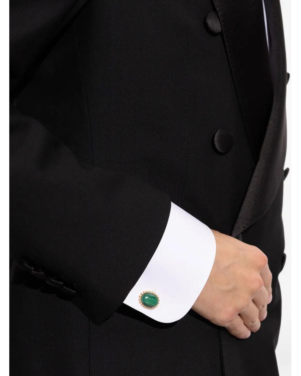 Dolce & Gabbana Green Boutons De Manchette Perlés Ornés De Cabochons for men