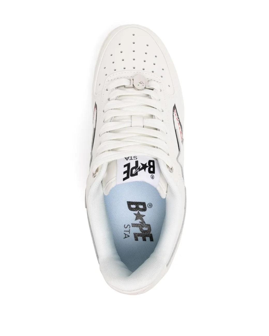 A Bathing Ape White Sta Shark M2 Sneakers for men