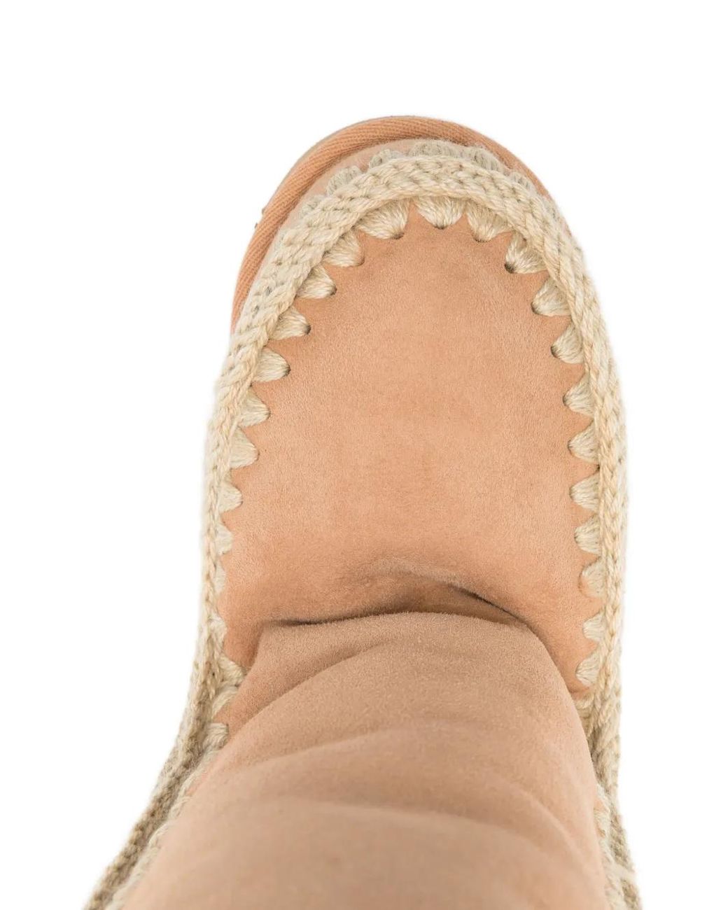 Mou White Suede Boots