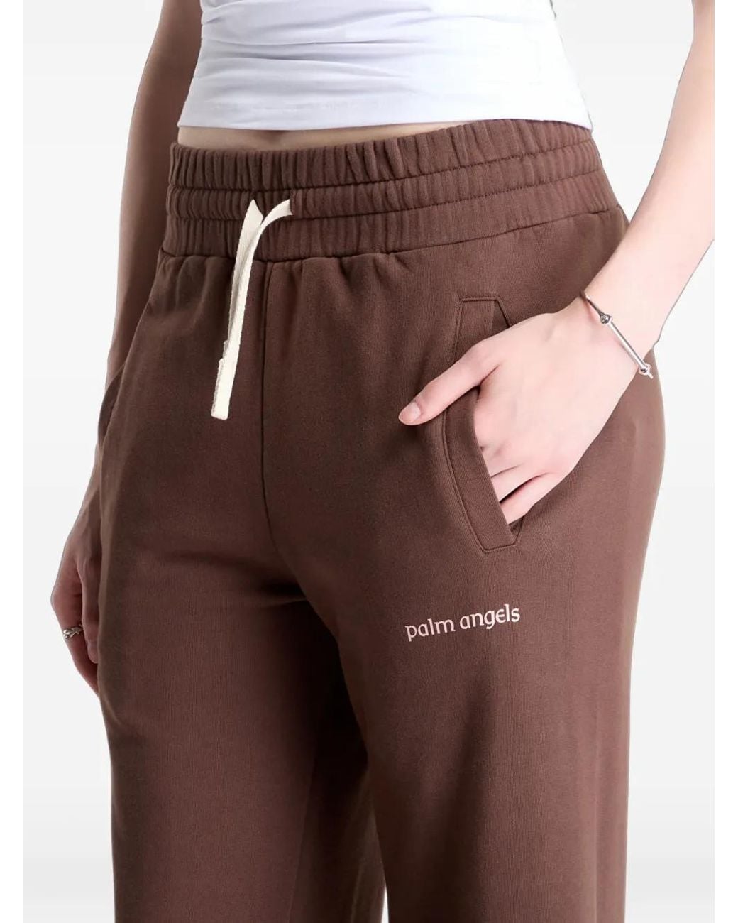 Palm Angels Red Lions Herald Graphic-Print Track Pants