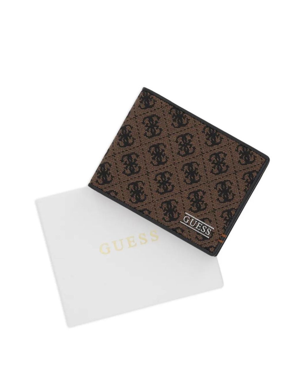 Guess Brown Boston Logo Wallet for men