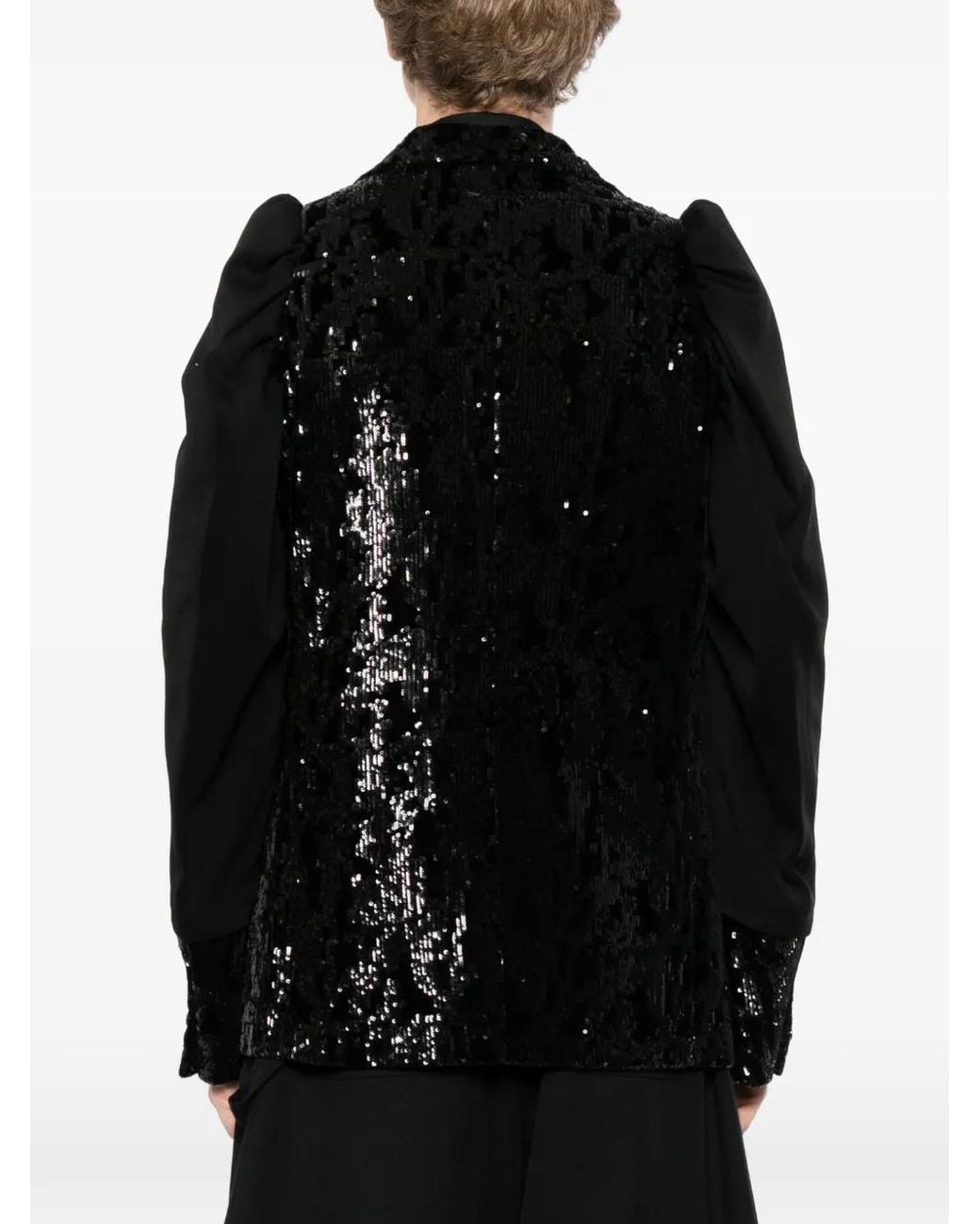 Comme des Garçons Black Sequin-Embellished Blazer for men