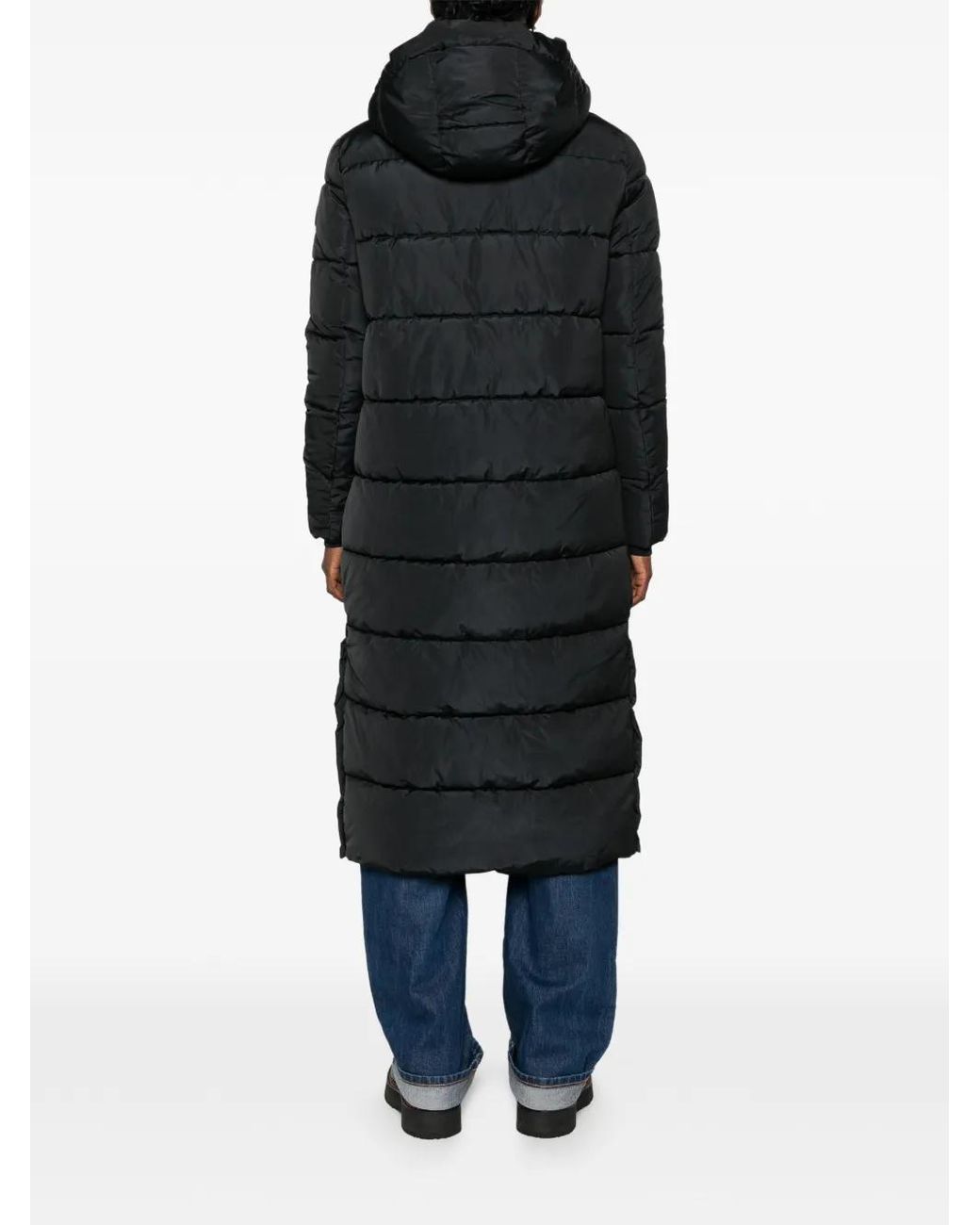 SERGIO MORETTI FIRENZE Black Hooded Padded Coat