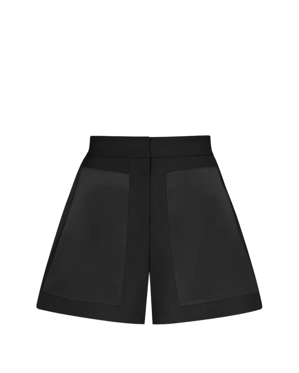 Violante Nessi Black Bolle Geometric-Panels Shorts