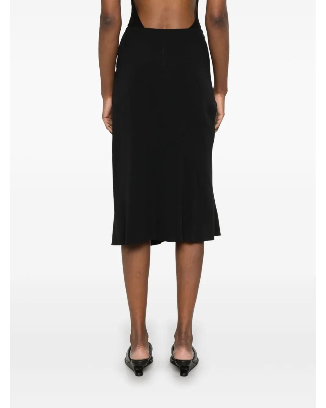 Rick Owens Black Strutter Midirock