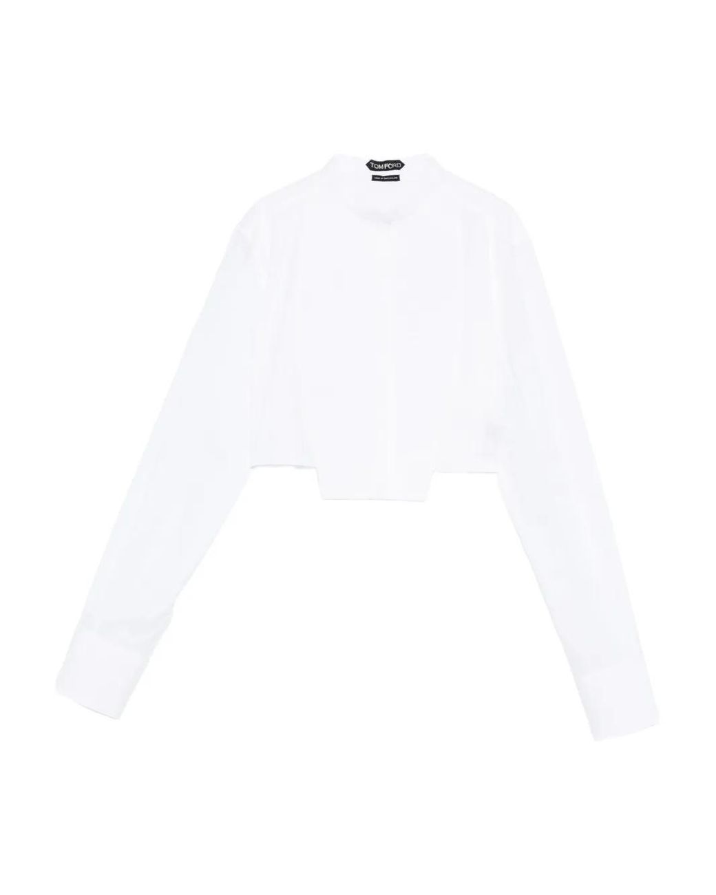 Camicia Crop di Tom Ford in White