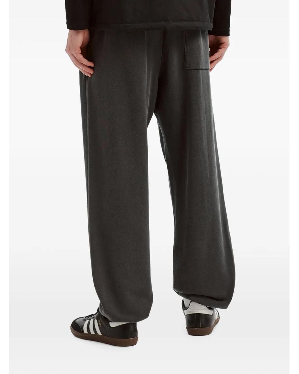 Izzue Gray Logo-Embroidered Track Pants for men