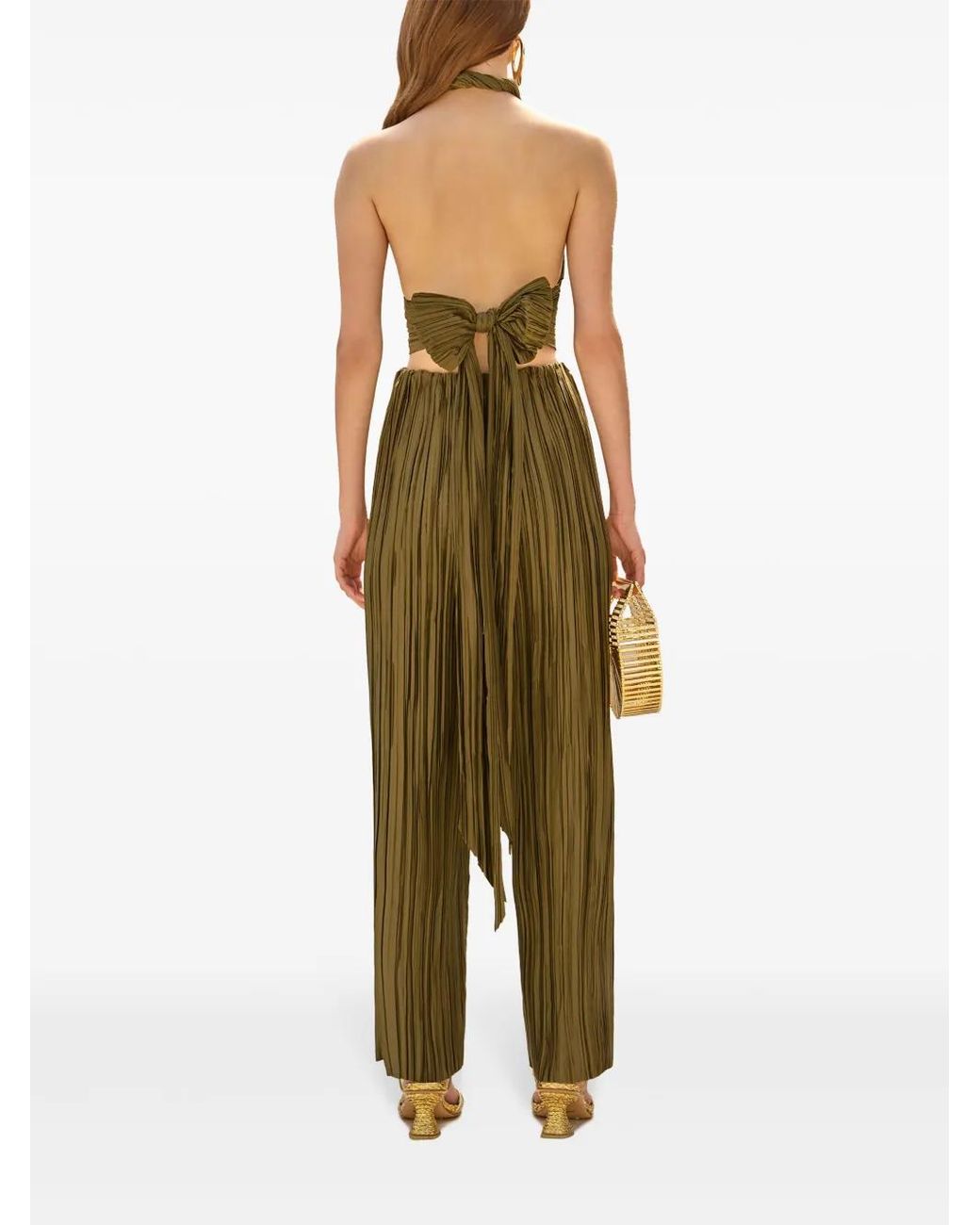 Cult Gaia Green Stacie Trousers