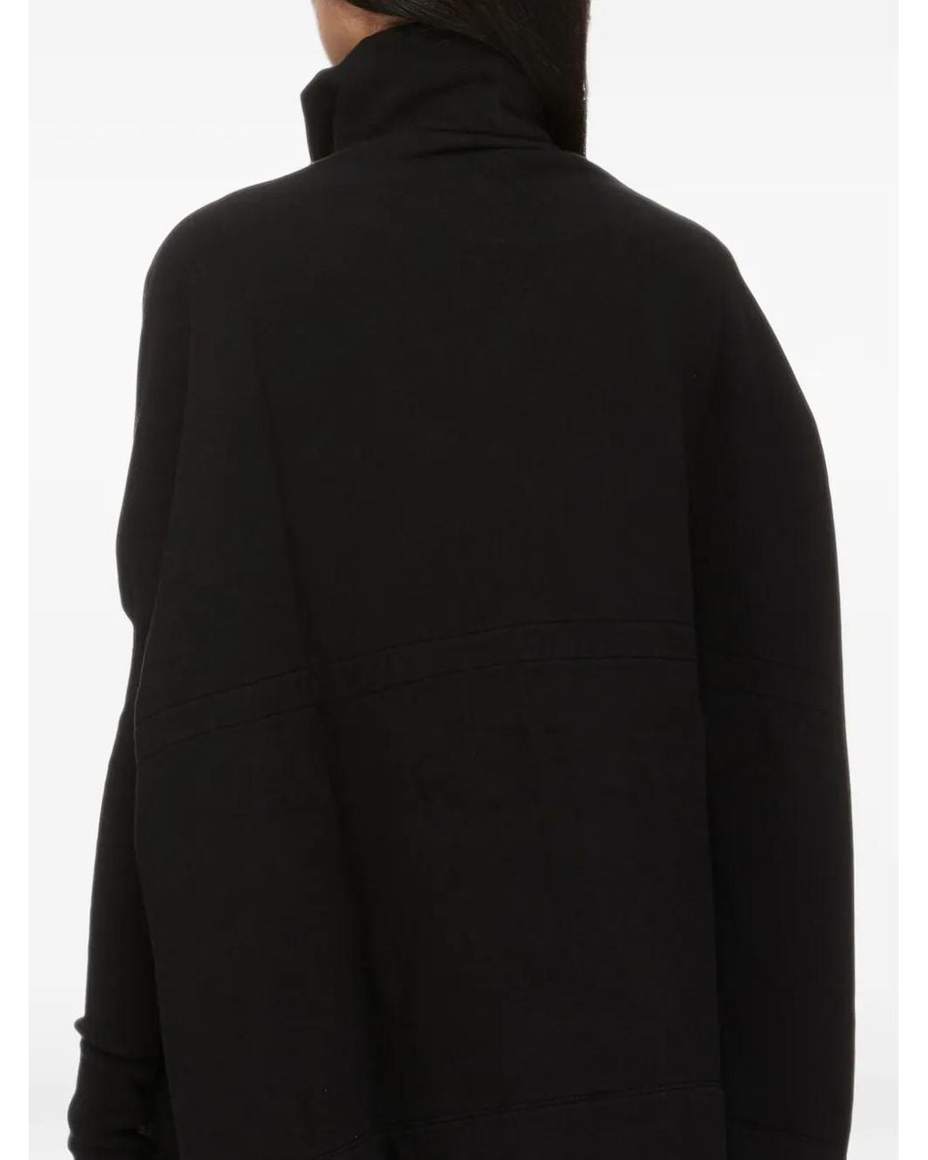 Pull Zippé À Col Cheminée Rick Owens en coloris Black