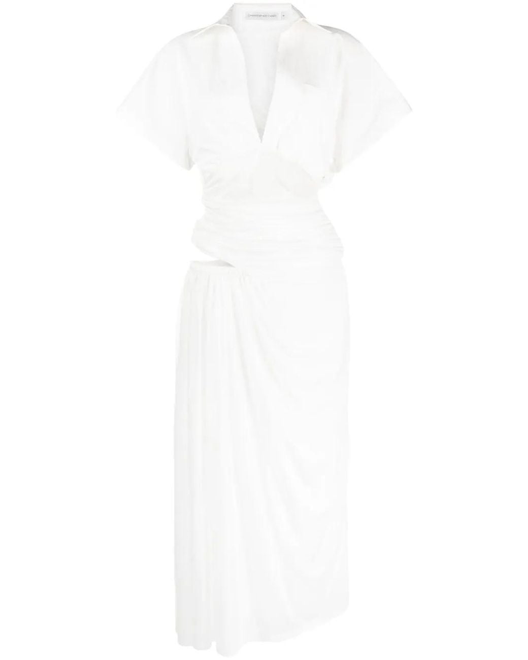 Christopher Esber White Comosum Clash Shirtdress