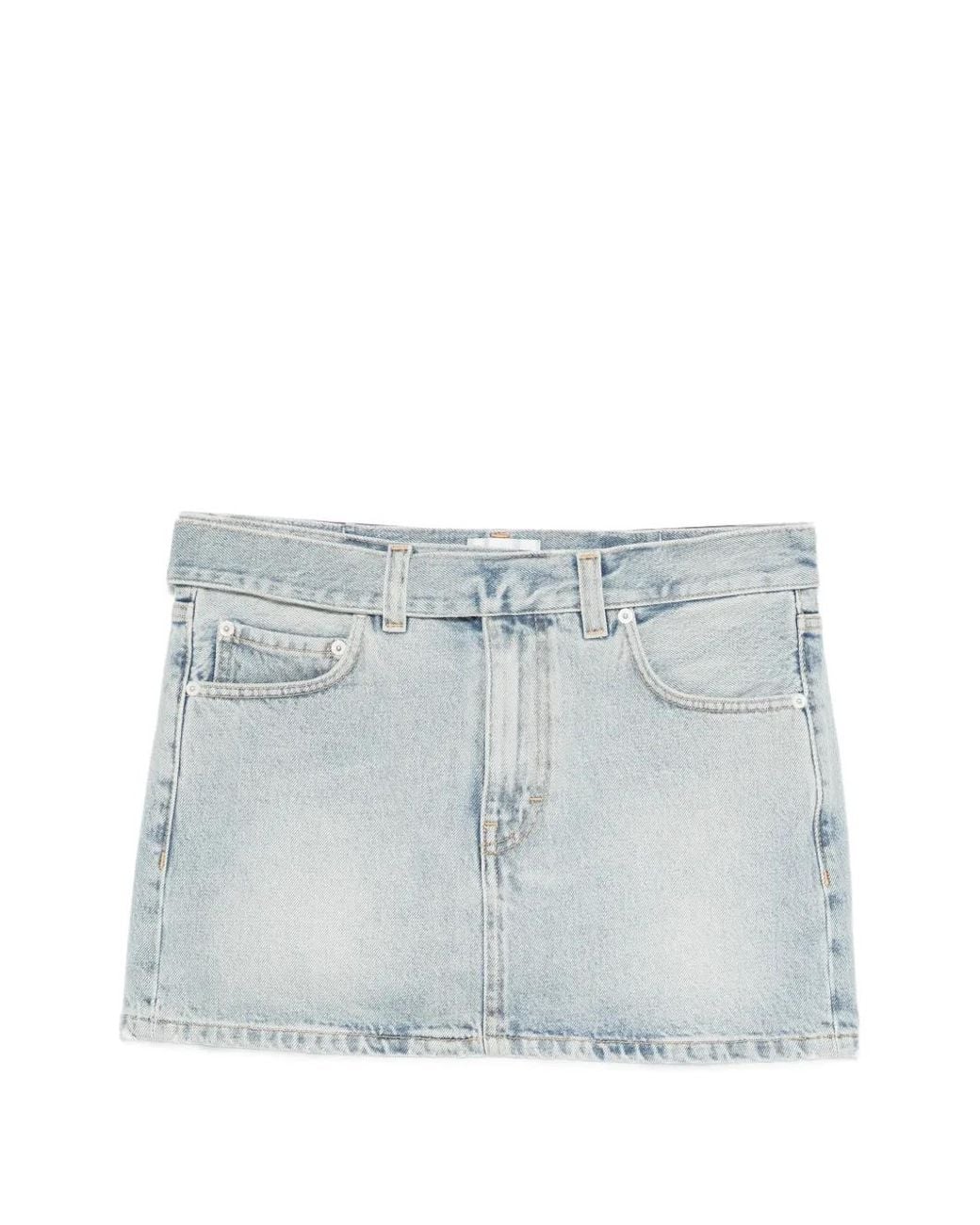 Haikure Blue Tyra Celestial Belted Skirt