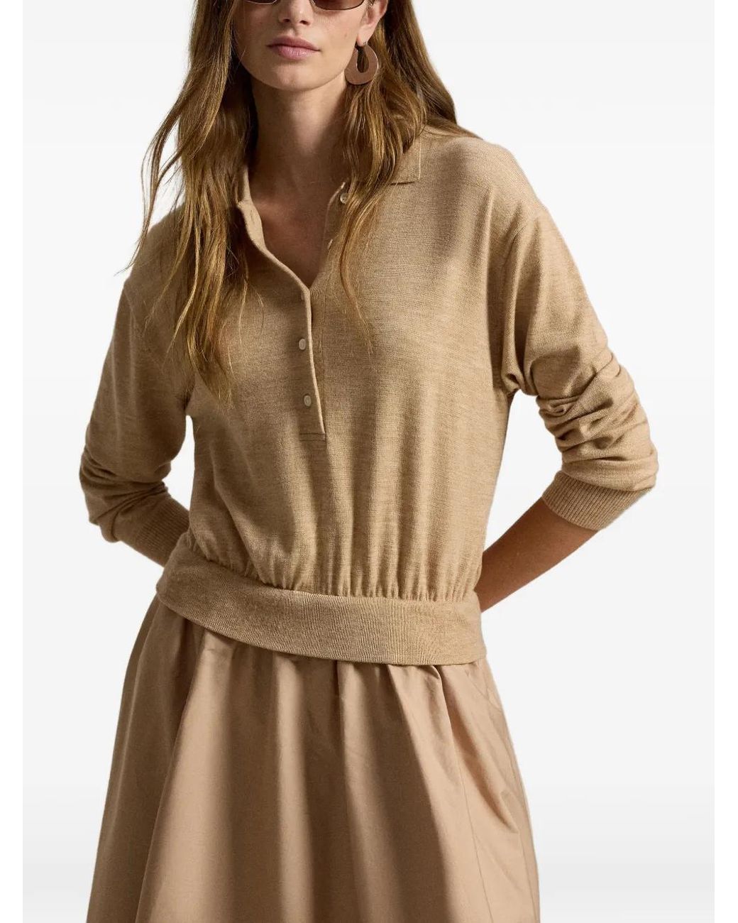 Polo Ralph Lauren Natural Button-Up Dress