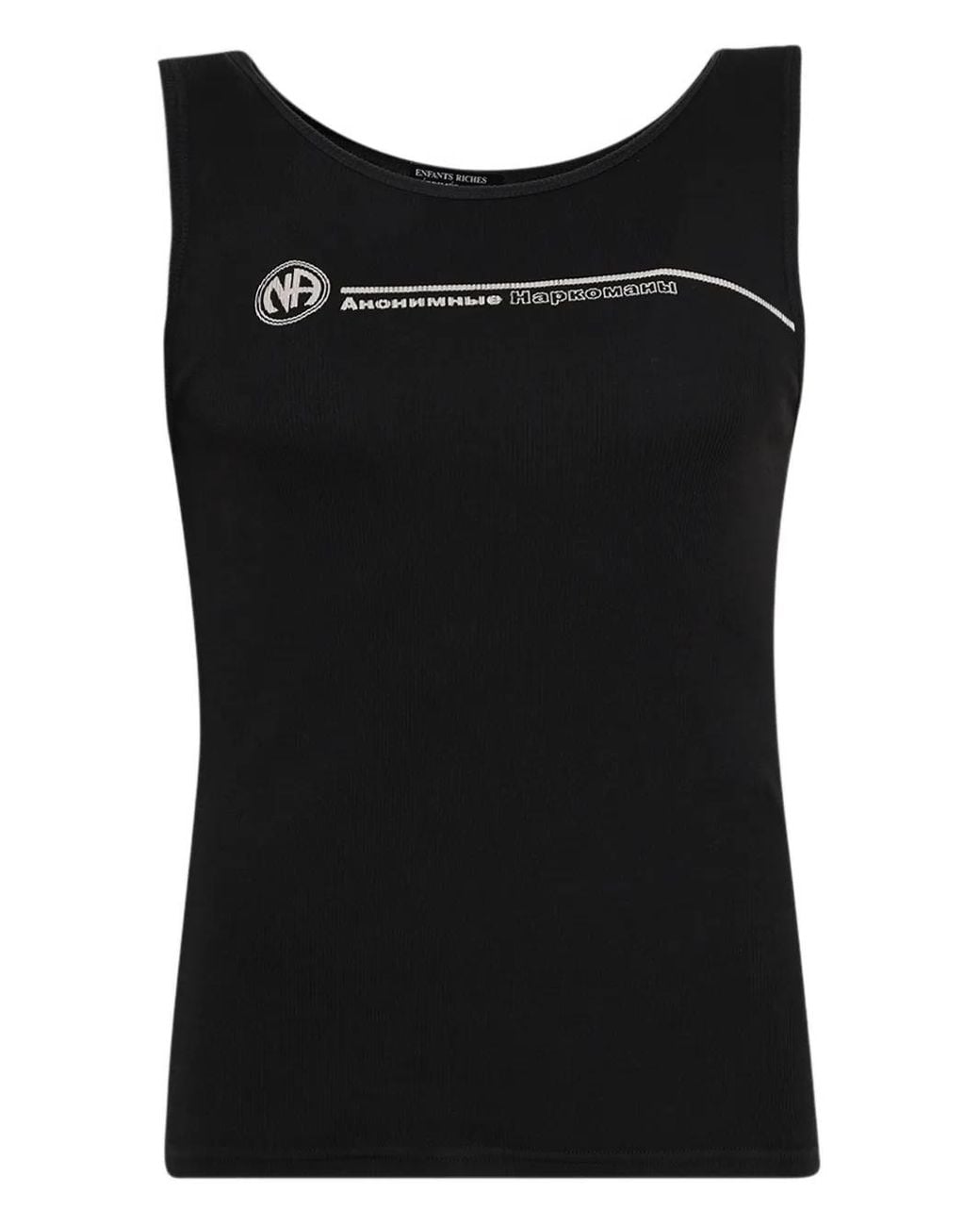 Enfants Riches Deprimes Russian Na Graphic Tank Top in Black for