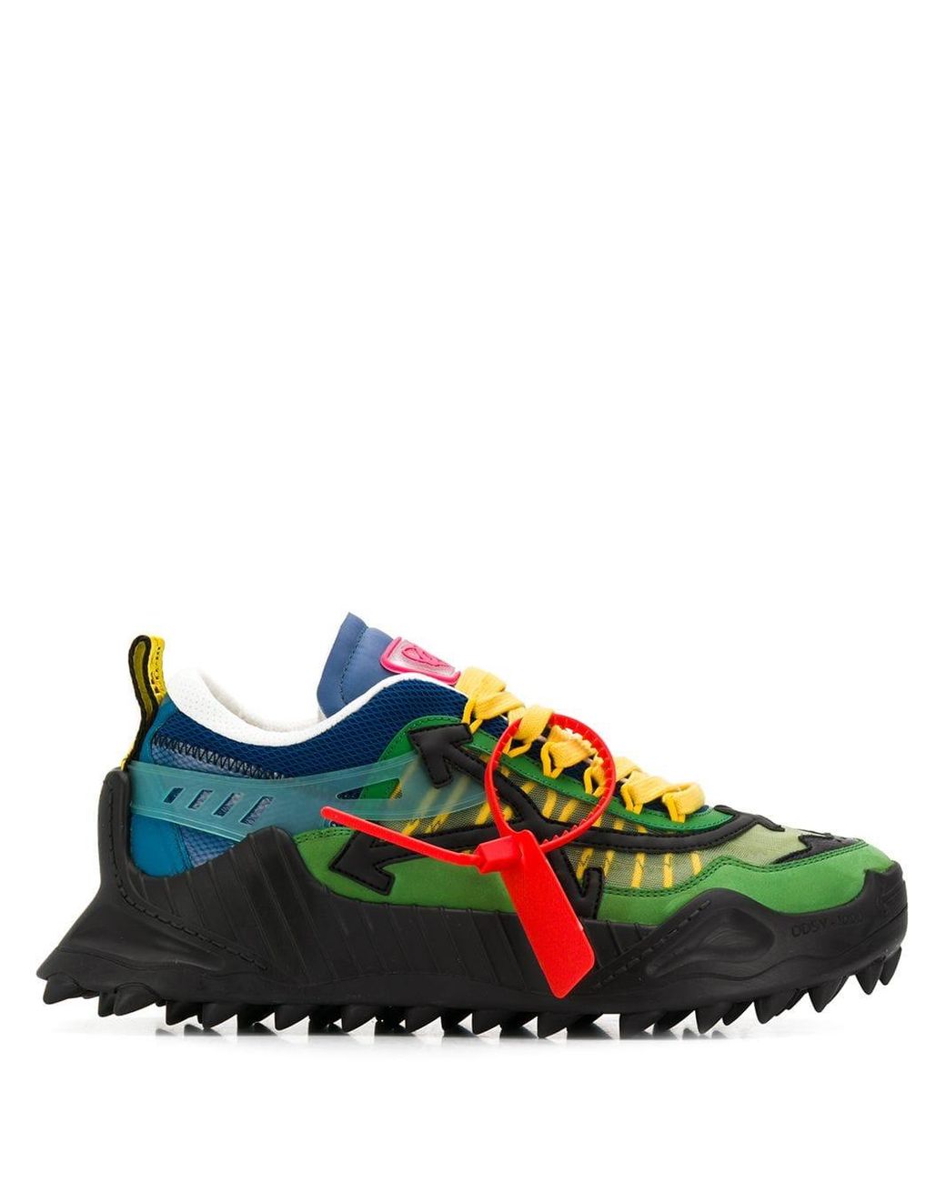 Off white panelled hotsell lace up sneakers