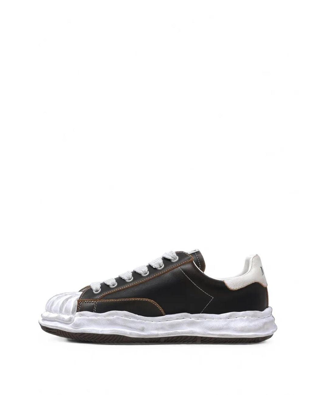 Maison Mihara Yasuhiro Black Blakey Og Sole Leather Sneakers