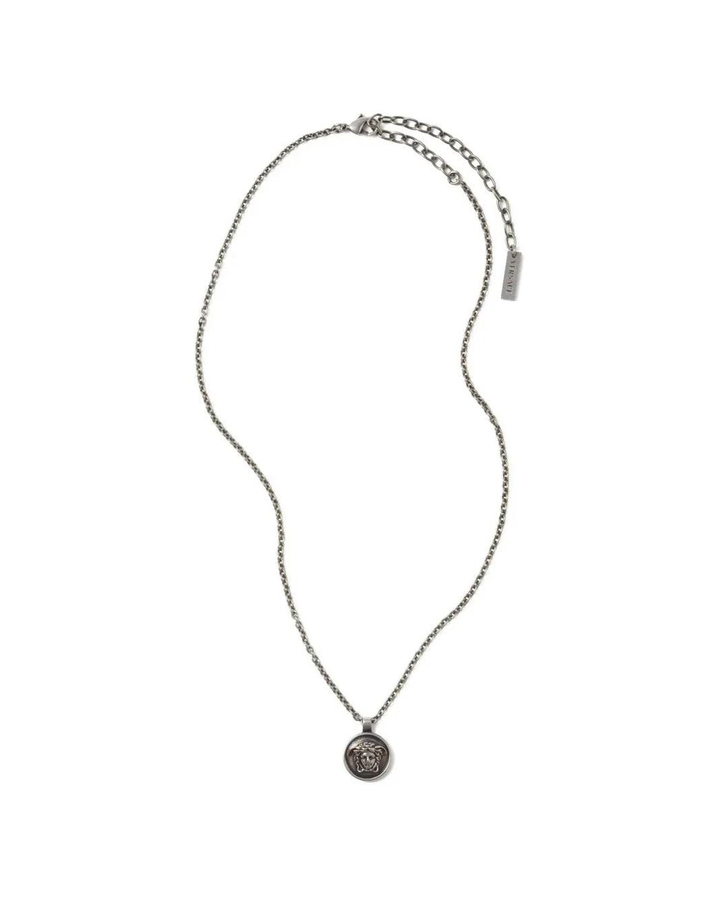 Versace White Medusa Necklace