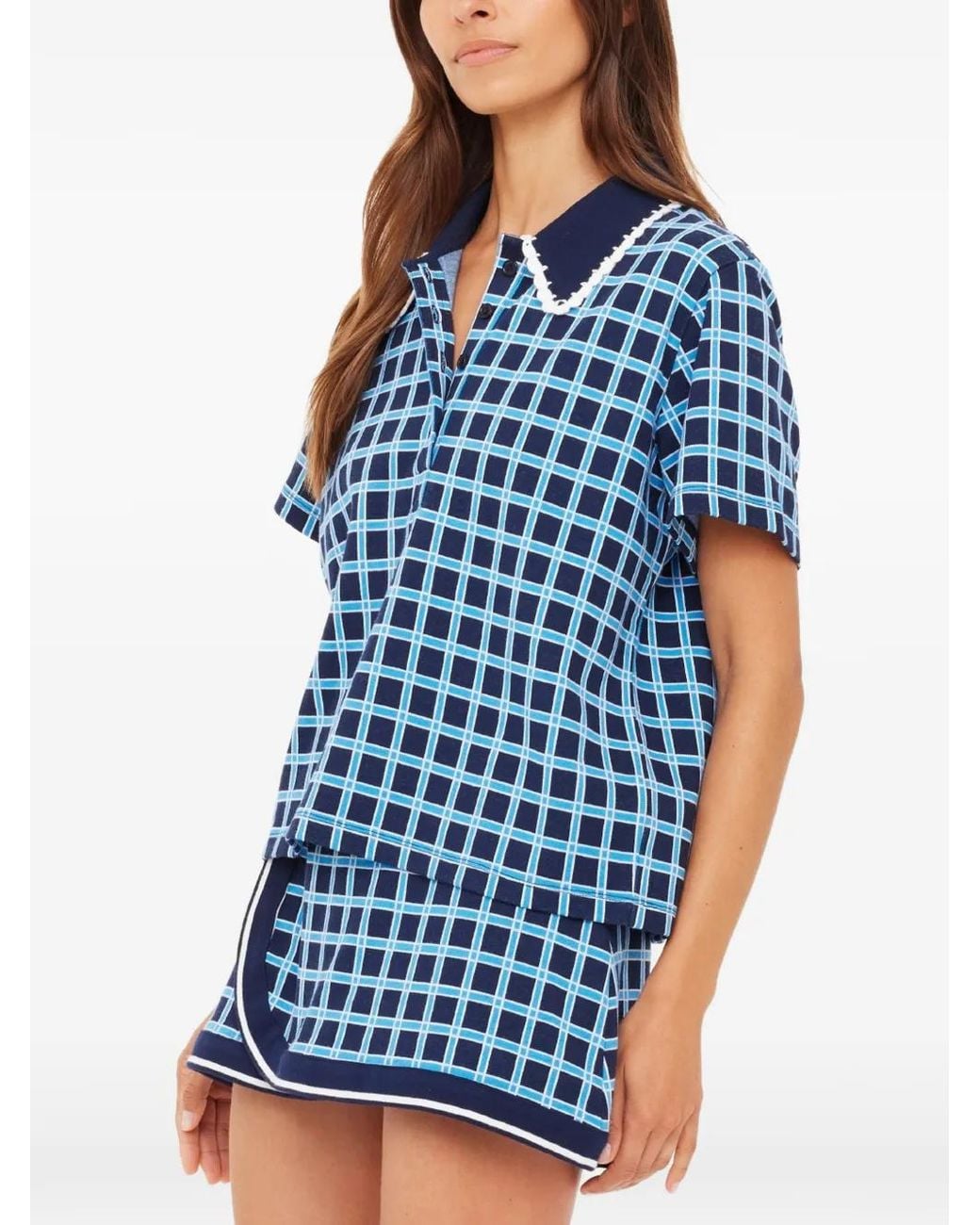 Polo Clubhouse Dom A Quadri di The Upside in Blue