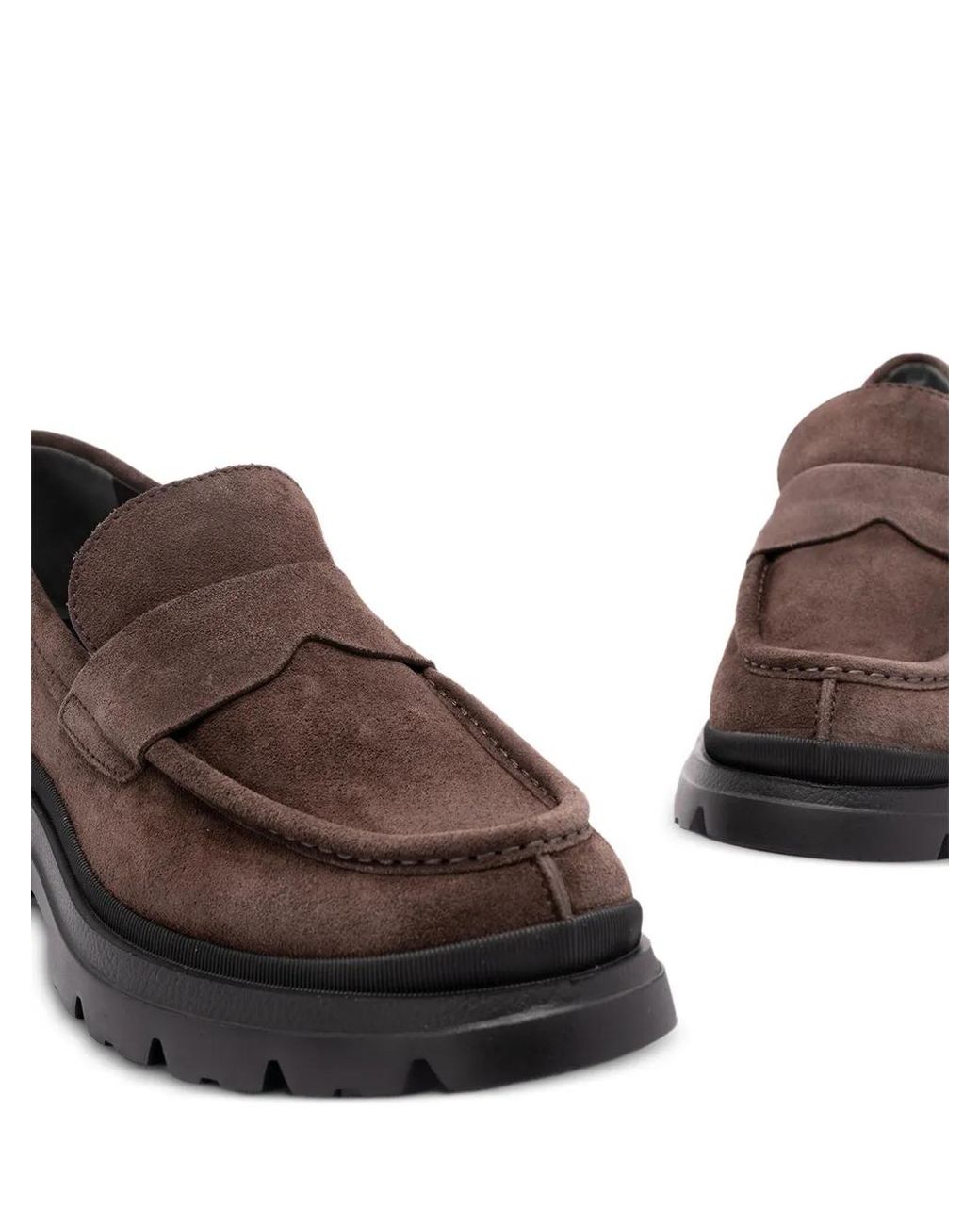 Hogan Brown Suede Loafers for men