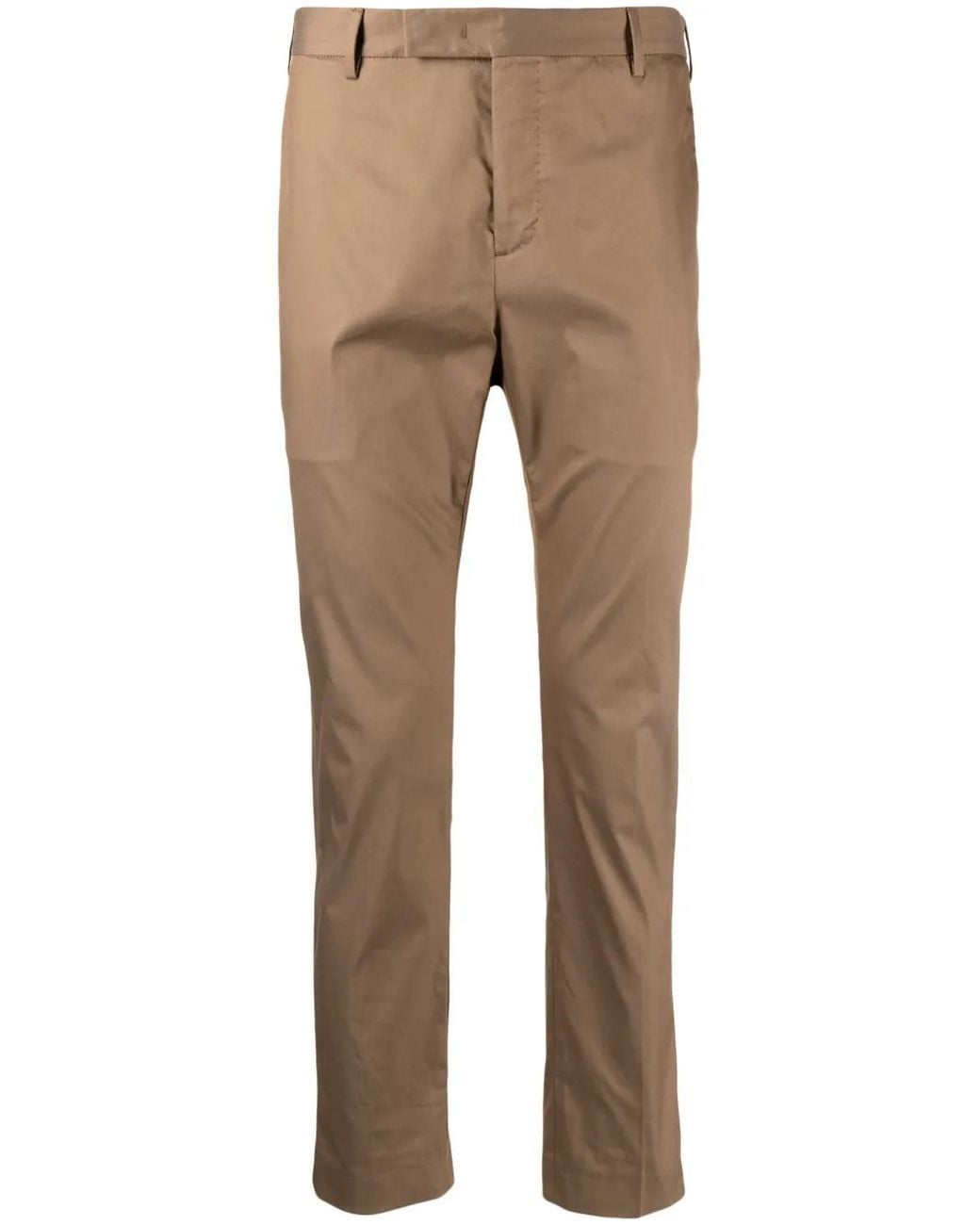PT Torino Natural Cropped Slim-Fit Chinos for men