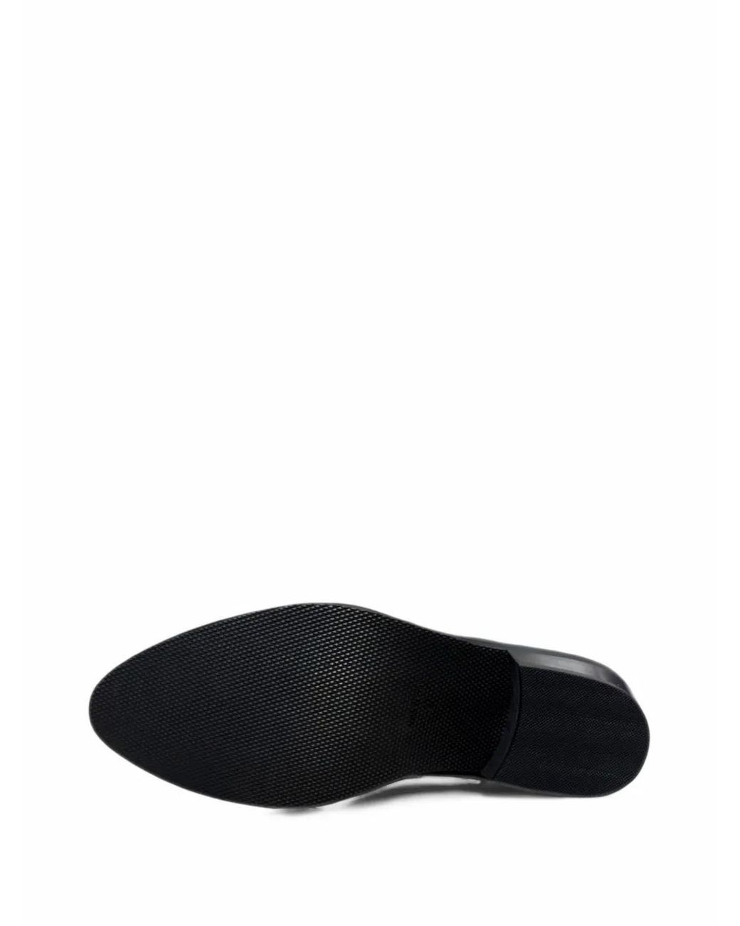 Calce Black Almond-Toe Chelsea Boots