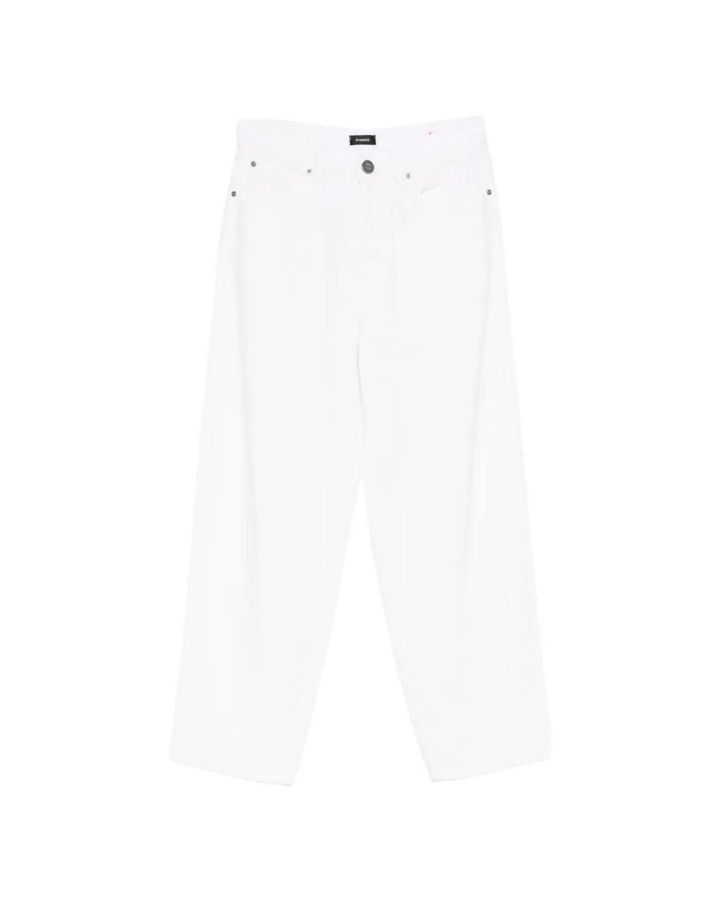 Pinko Jeans Met Knopen in het White