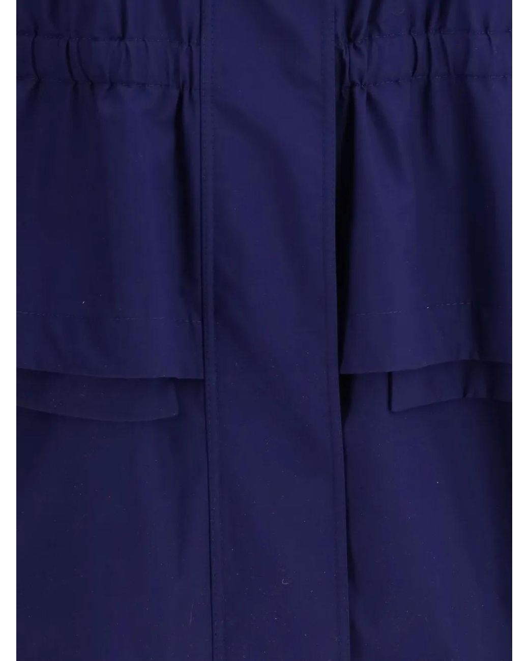 Fendi Blue Elasticated-Waist Coat