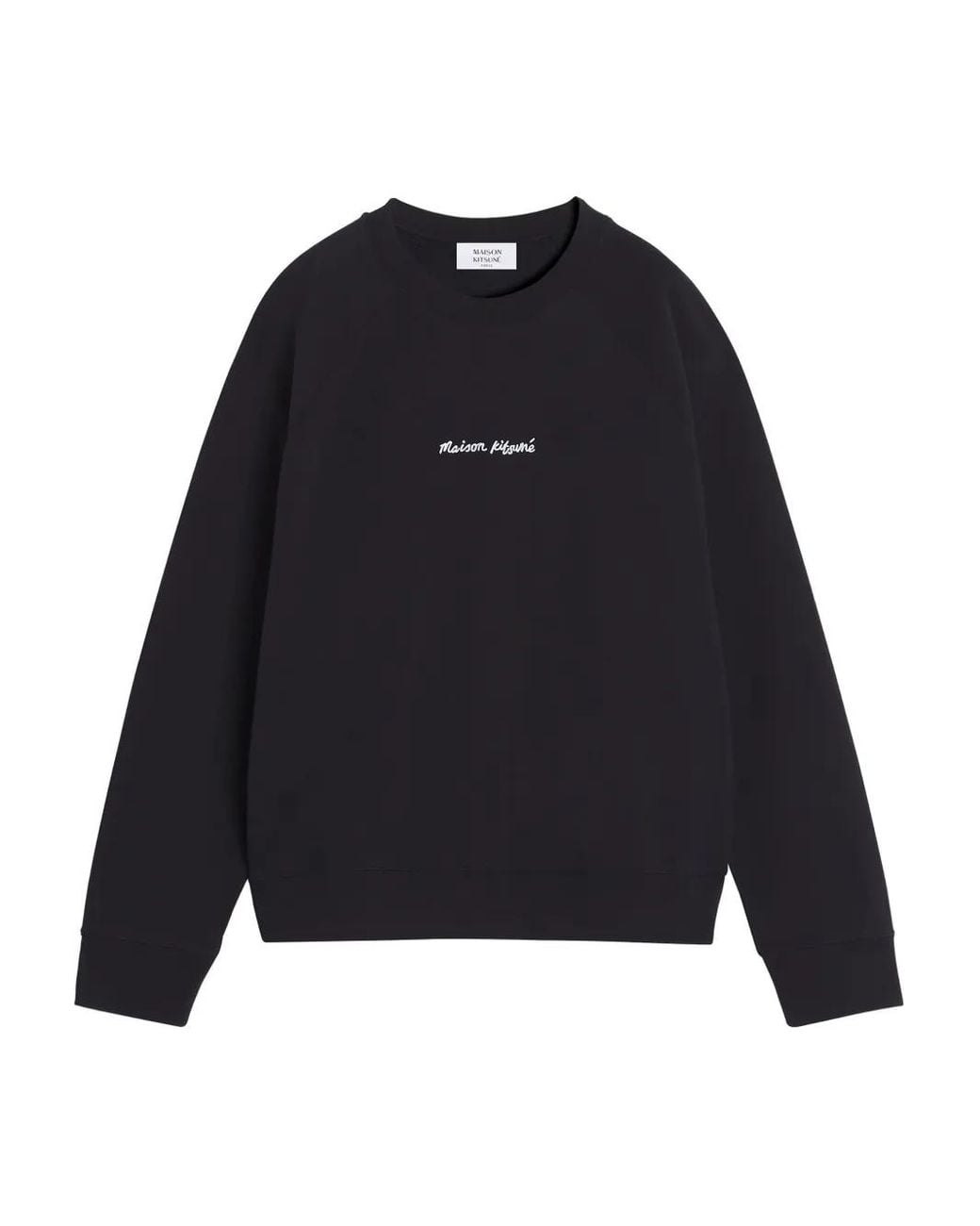 Maison Kitsuné Blue Handwriting Comfort Sweatshirt for men