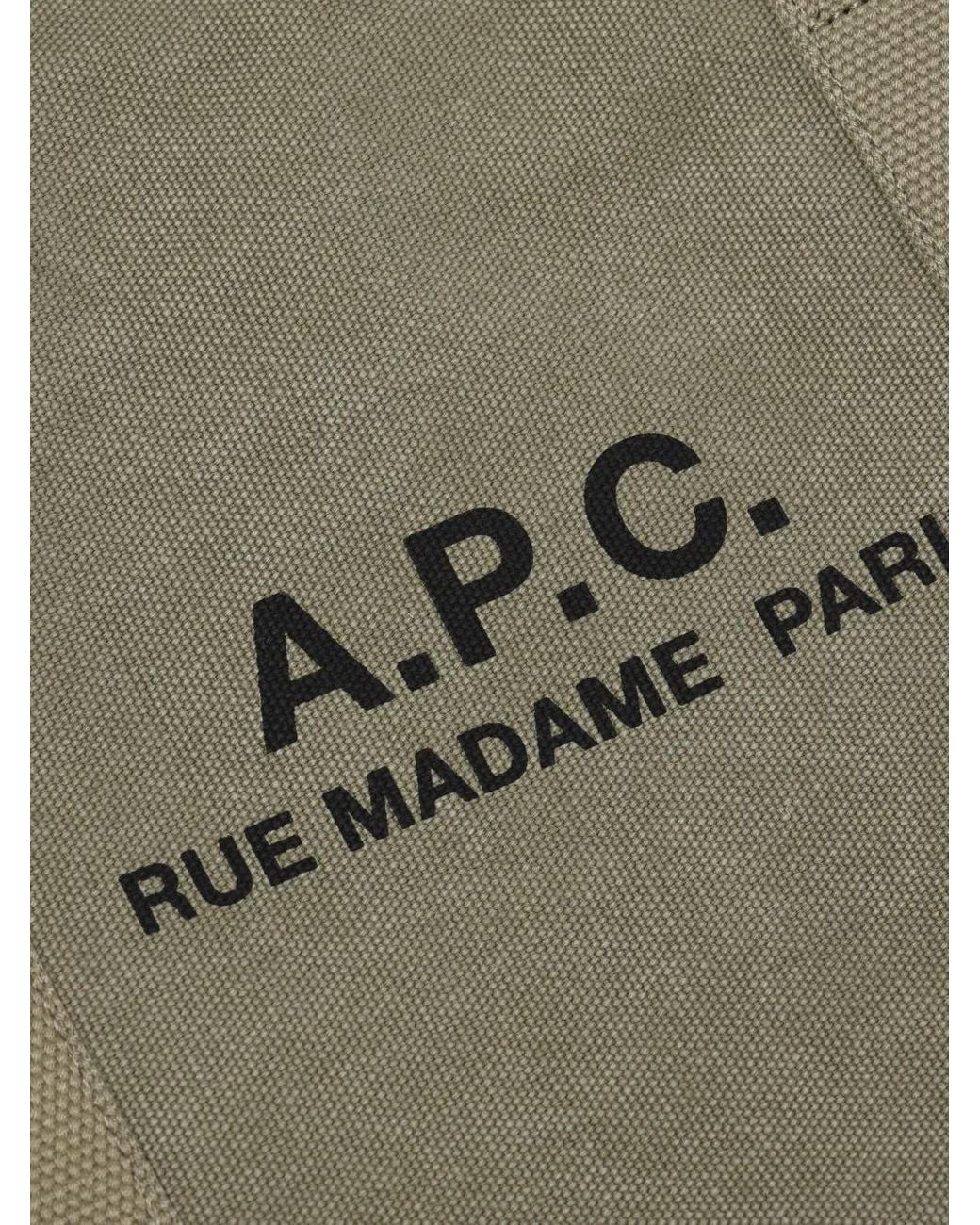 A.P.C. Green Recuperation Gym Bag for men