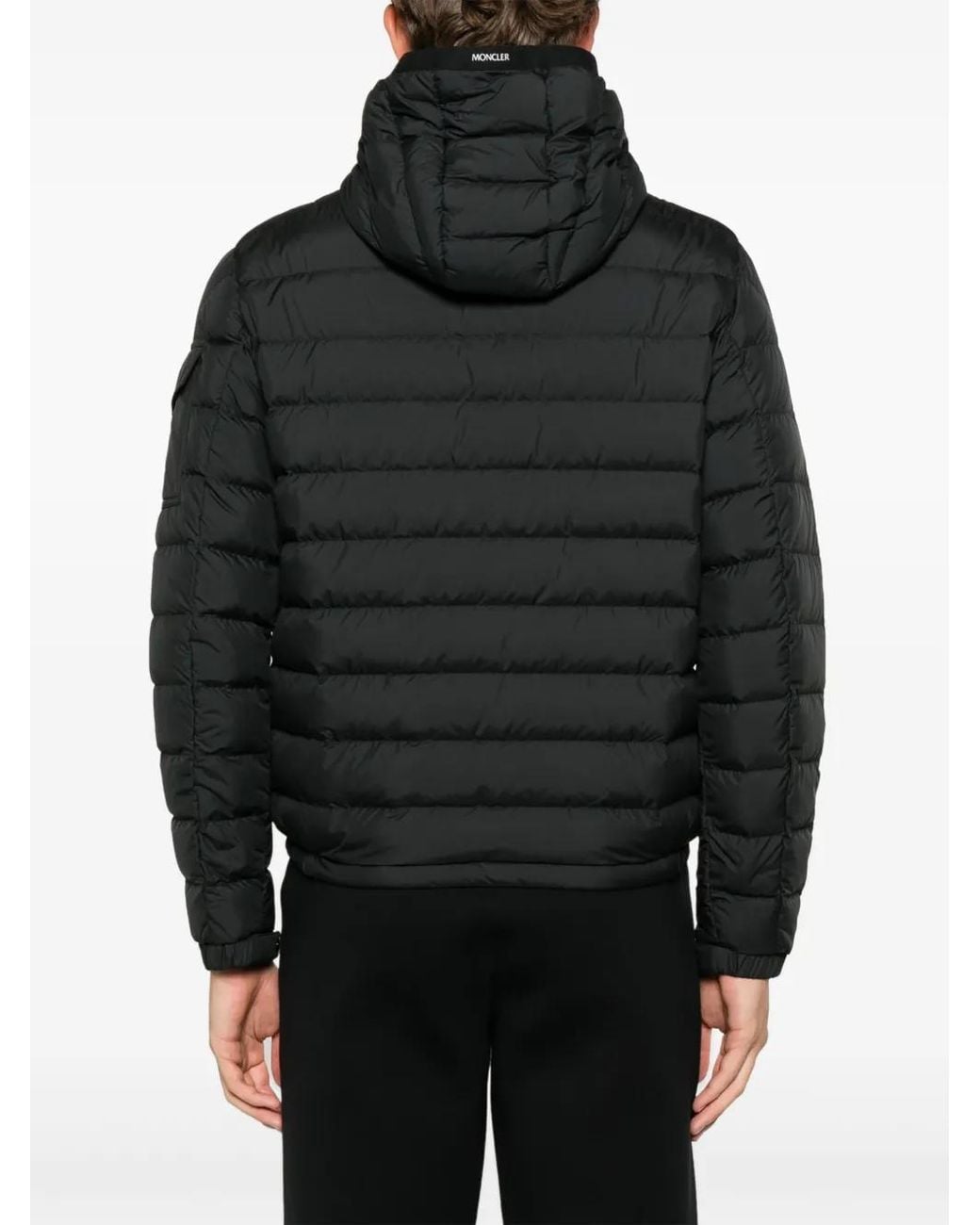 Moncler Galion Donsjack Met Capuchon in het Black voor heren