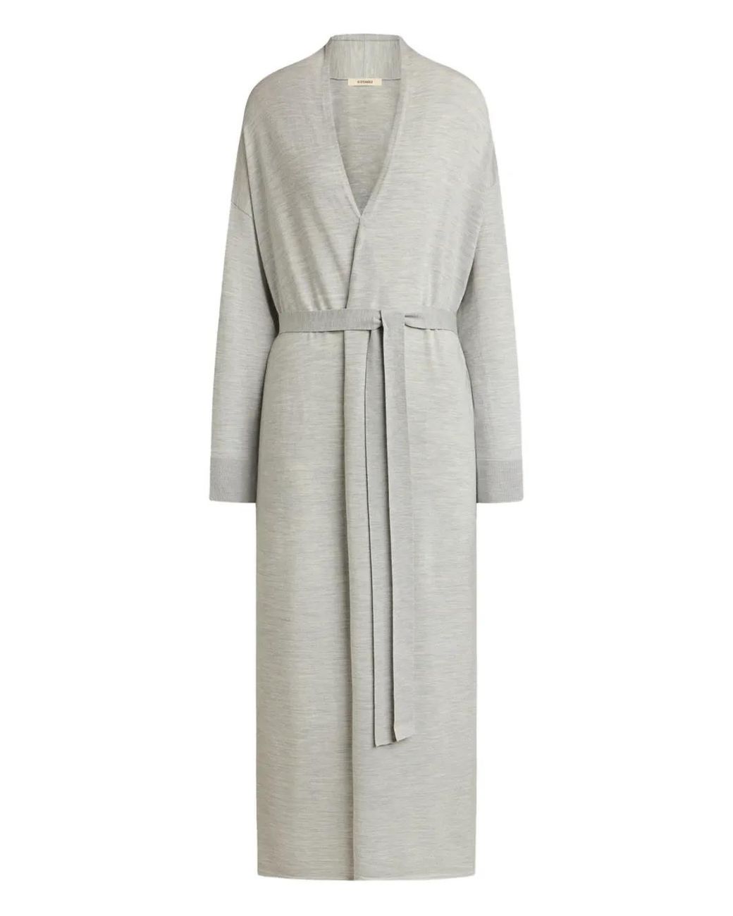 12 STOREEZ Gray Belted Cardigan