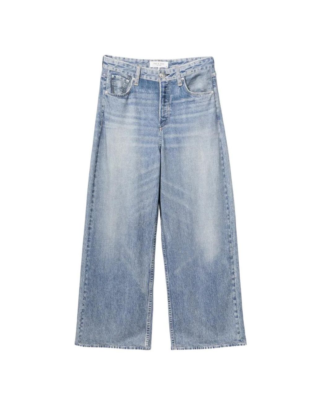 Rag & Bone Blue Pantalon De Jogging Rb Miramar Andi À Coupe Ample