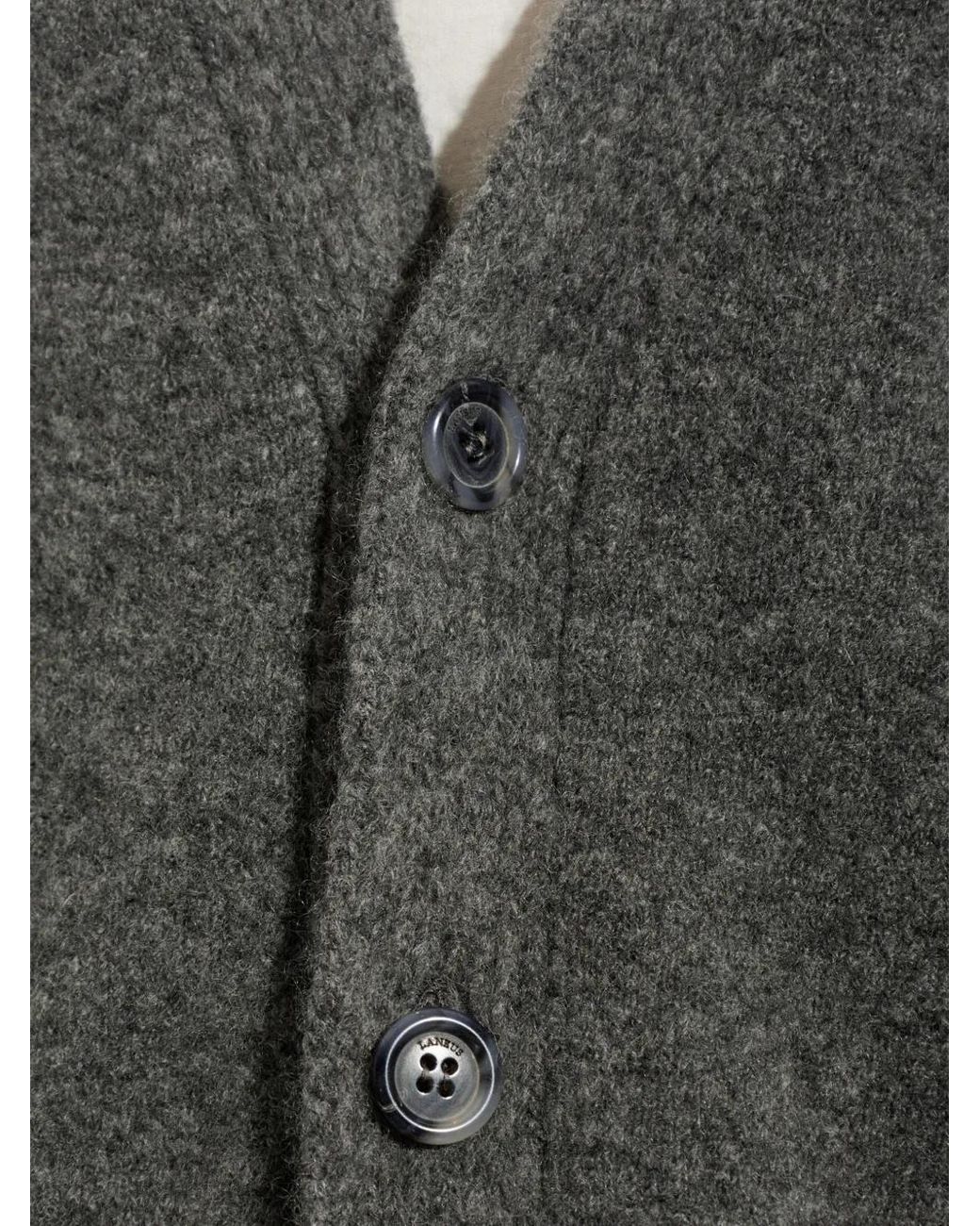 Laneus Gray V-Neck Cardigan for men