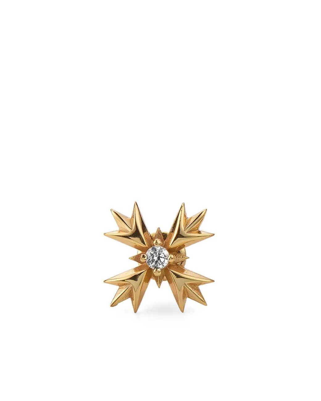 Emanuele Bicocchi Metallic Crest Crystal-Embellished Earring